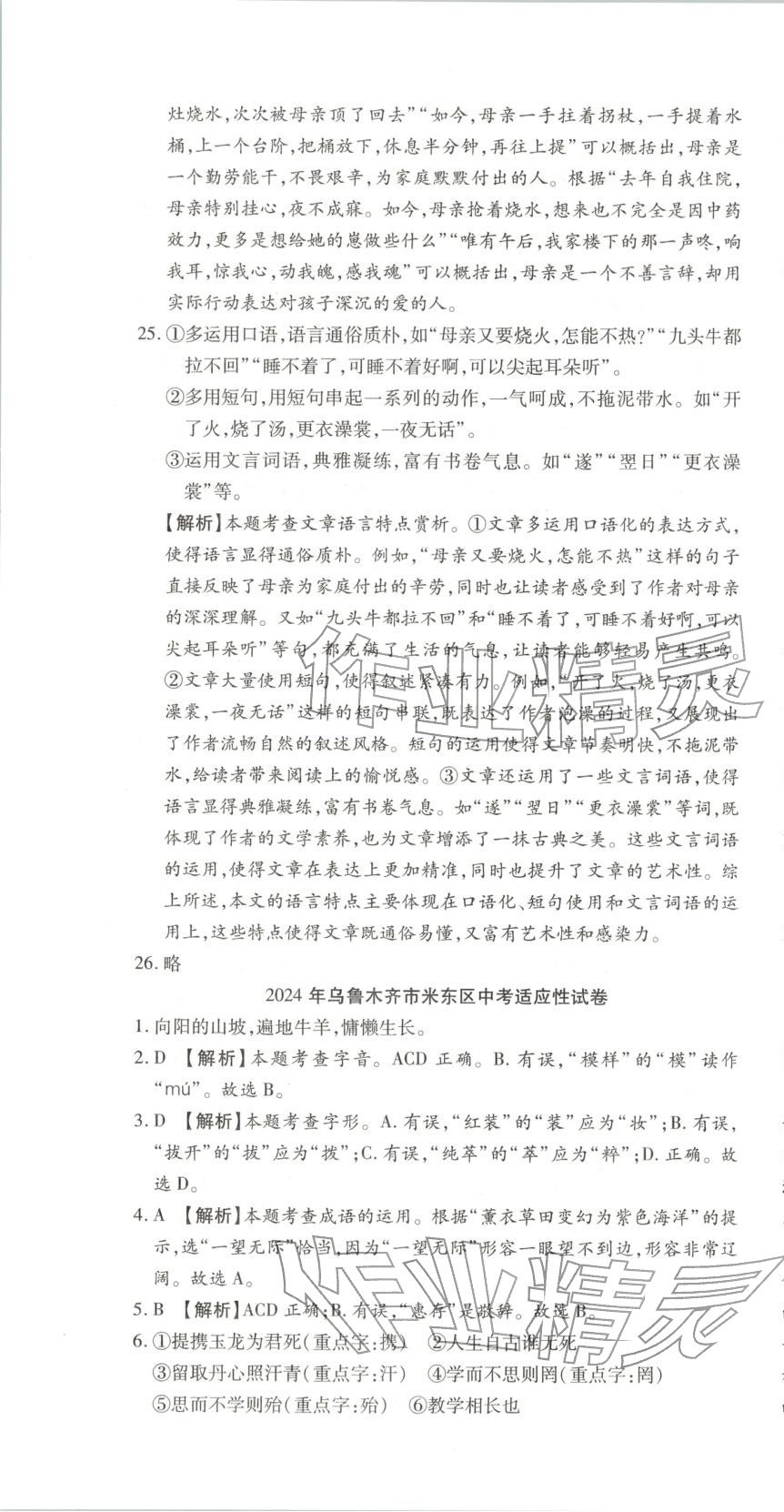 2026年中考45天逆襲卷語文新疆專版&nbsp;第13頁