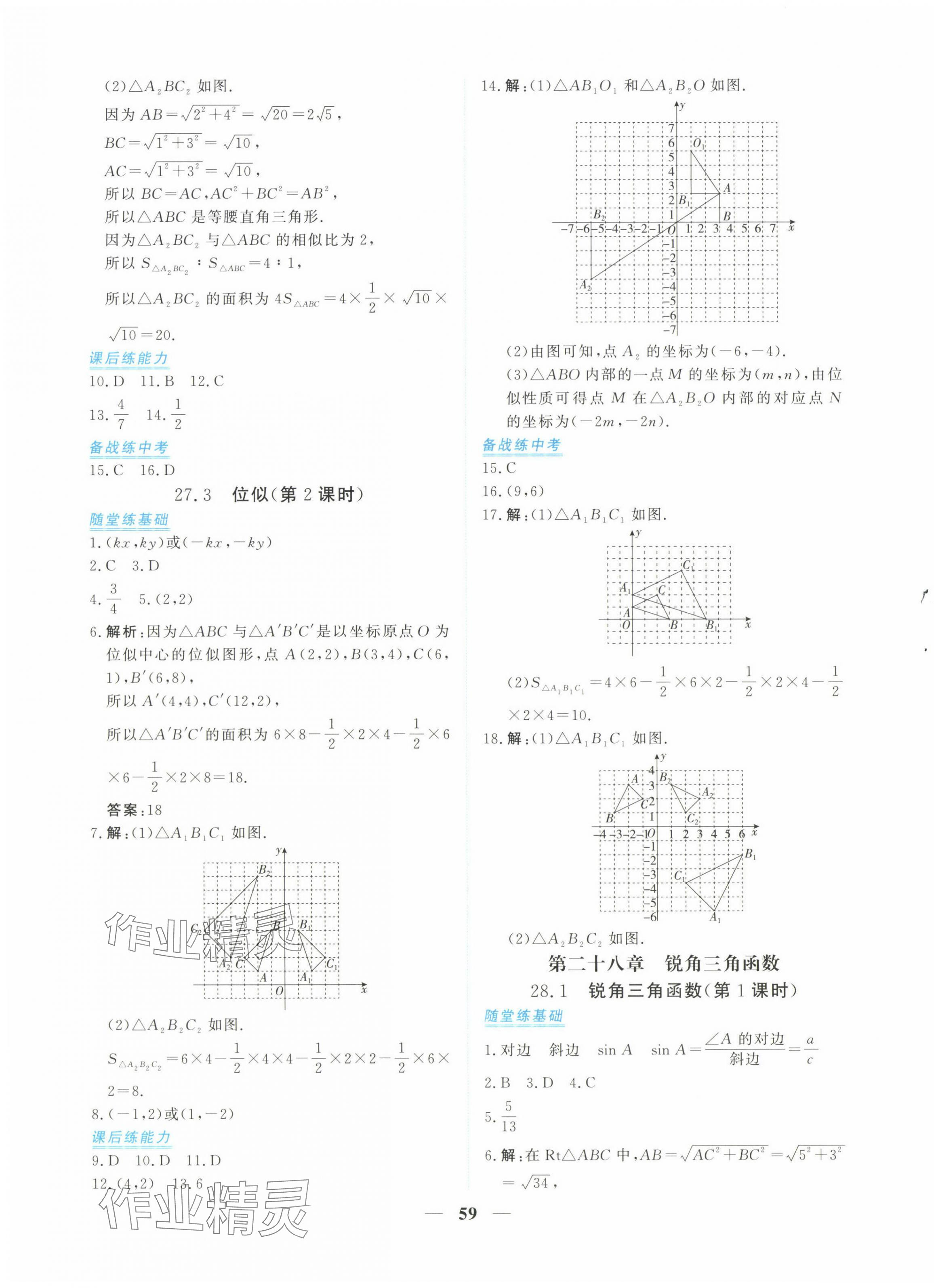 2025年新坐标同步练习九年级数学下册人教版青海专用 第11页