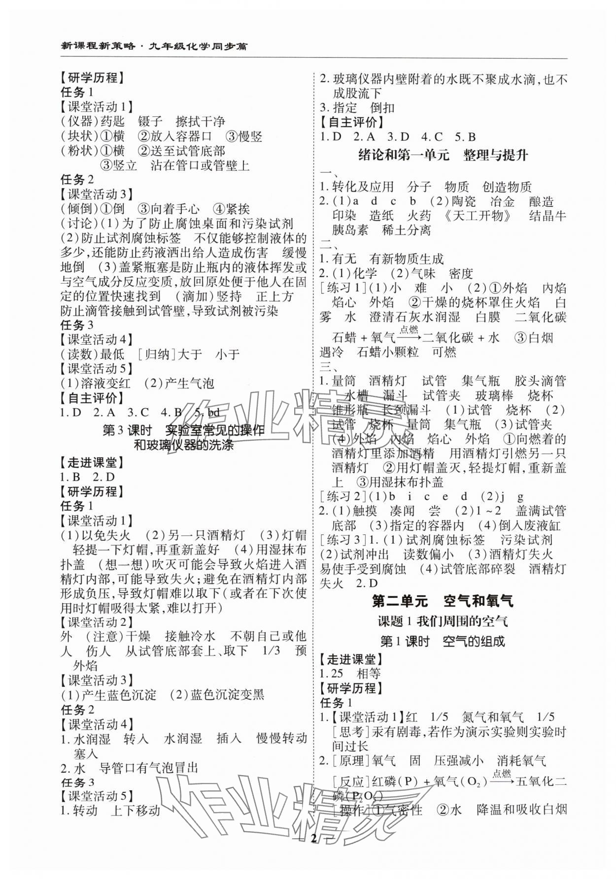 2024年新课程新策略复习篇九年级化学 第2页
