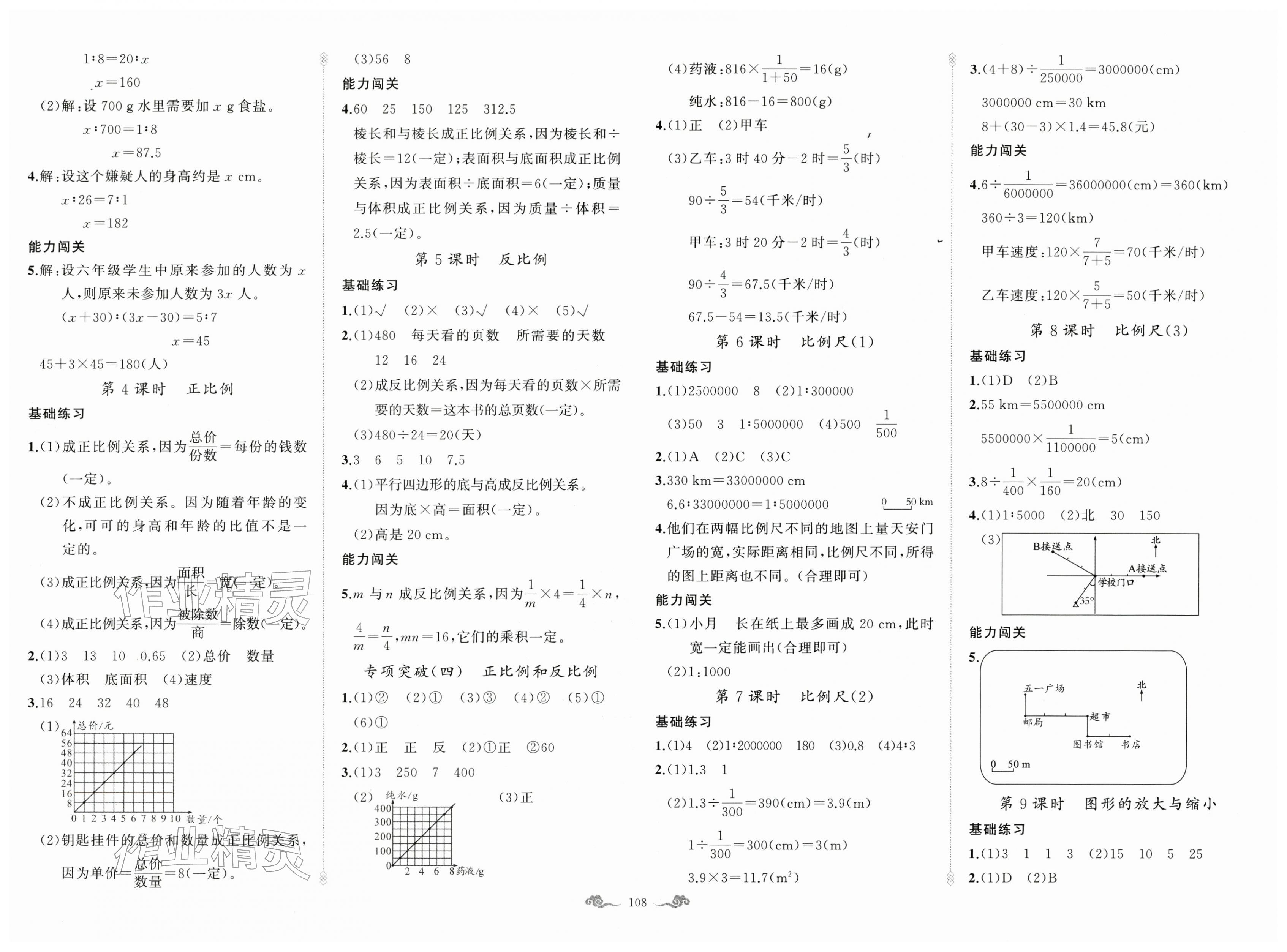 2026年黄冈金牌之路练闯考六年级数学下册人教版&nbsp;第4页