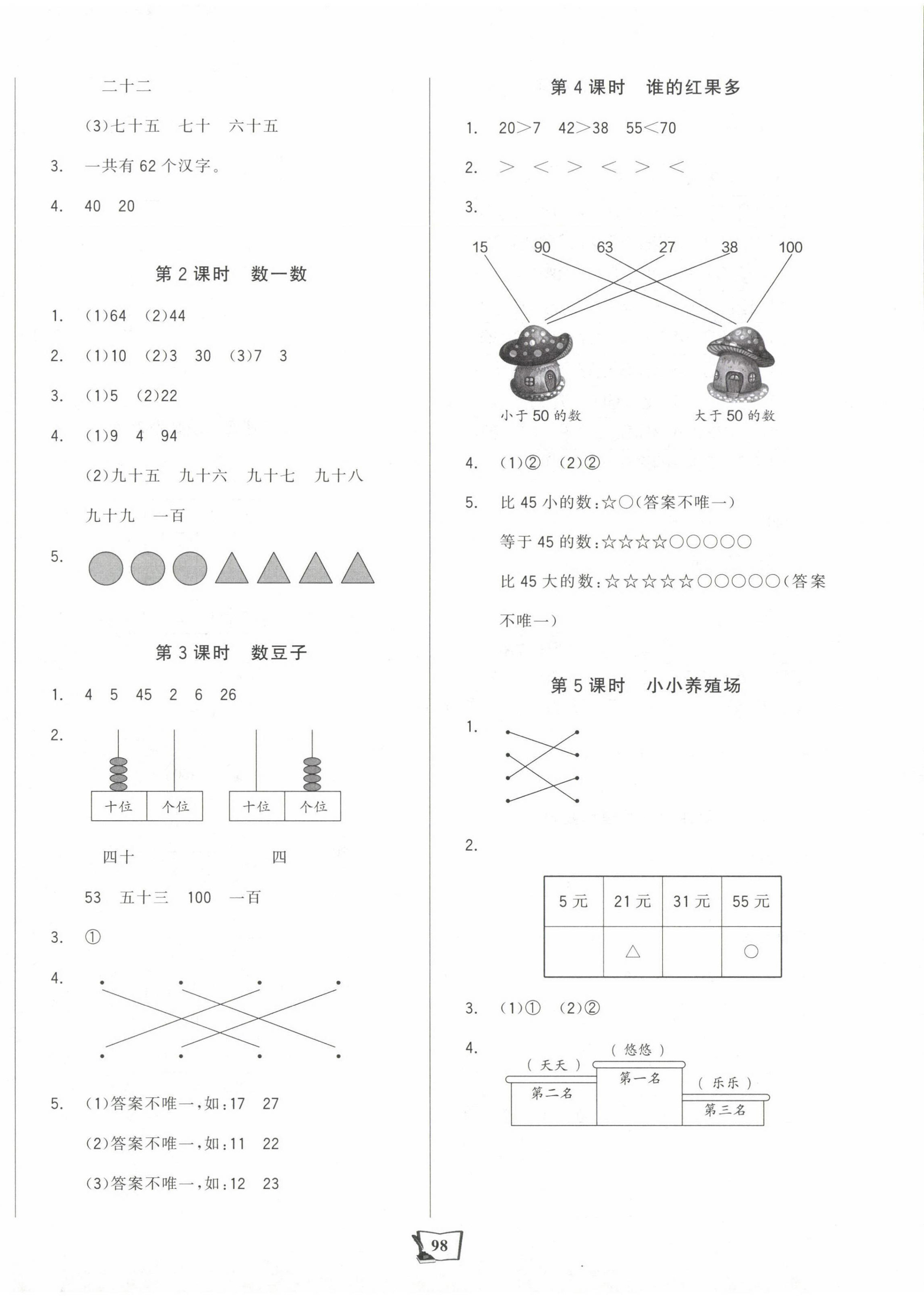 2025年世紀(jì)金榜金榜小博士一年級(jí)數(shù)學(xué)下冊(cè)北師大版 第6頁(yè)