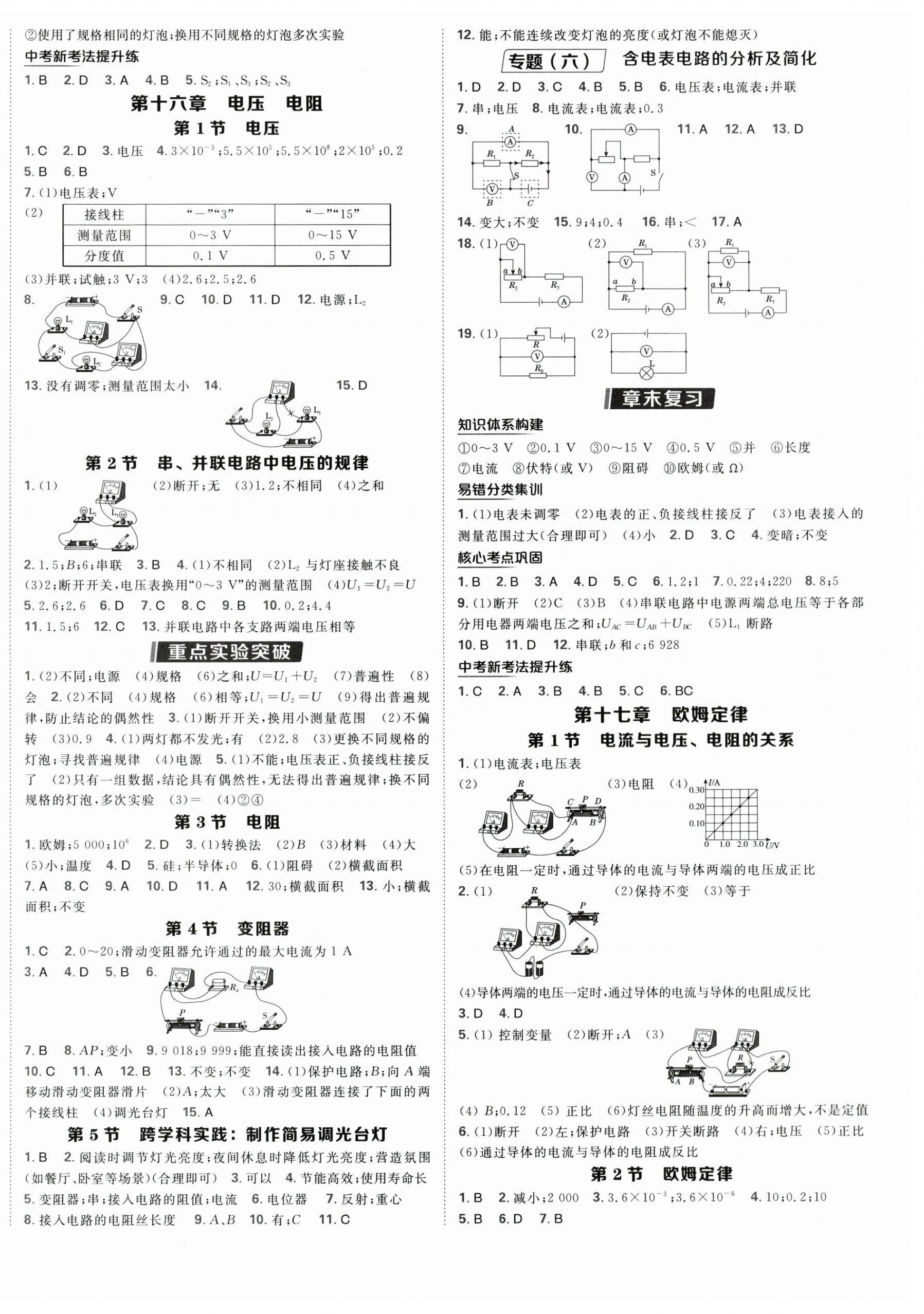 2025年点拨训练九年级物理全一册人教版 第4页
