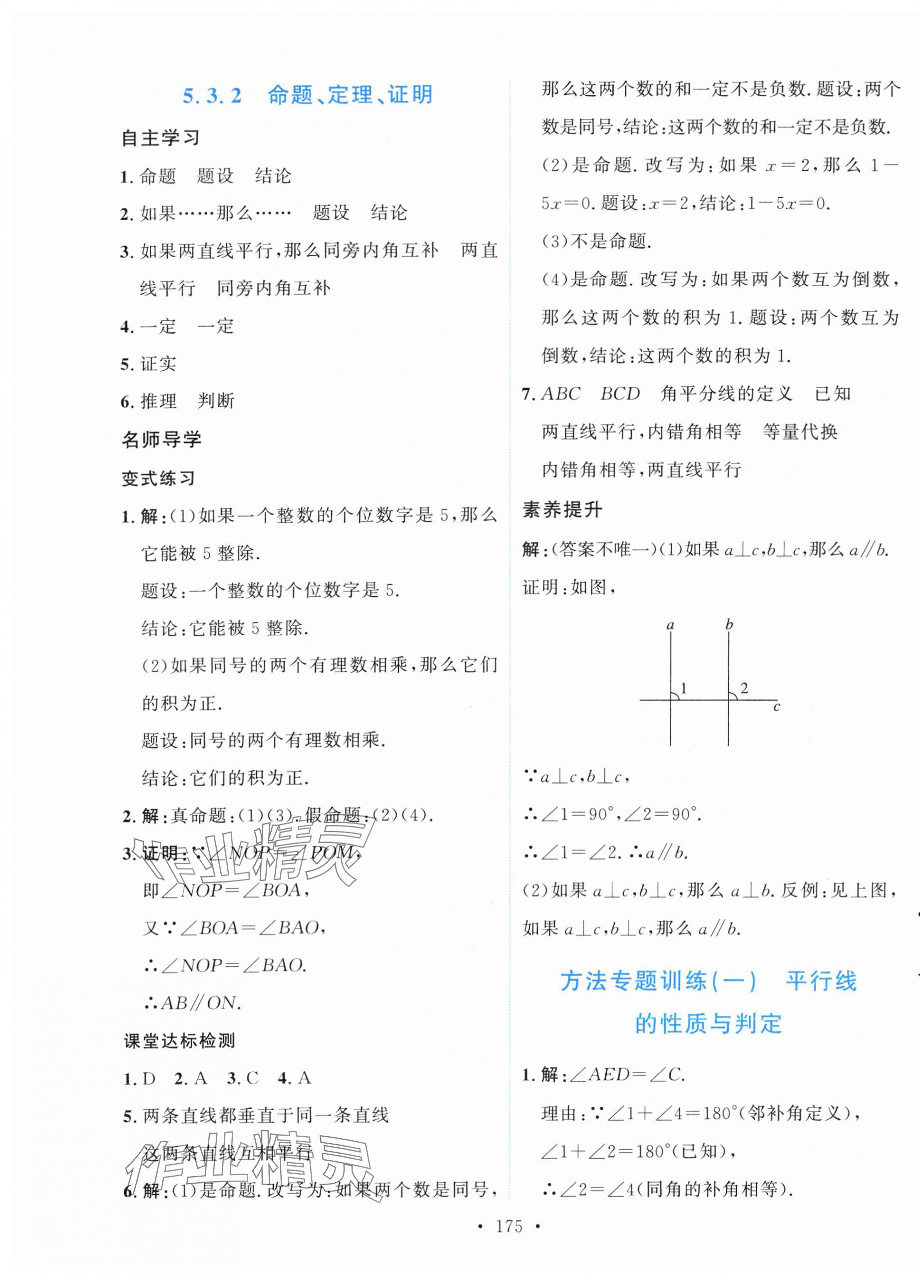 2024年实验教材新学案七年级数学下册人教版 第5页