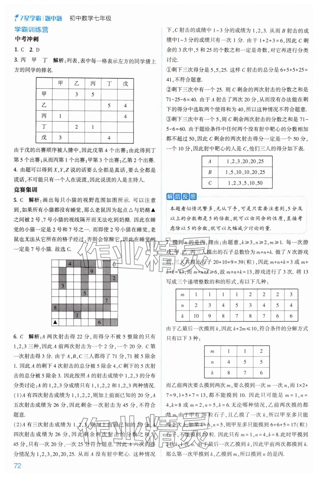 2024年學(xué)霸題中題七年級(jí)數(shù)學(xué)上冊(cè)浙教版 第6頁(yè)