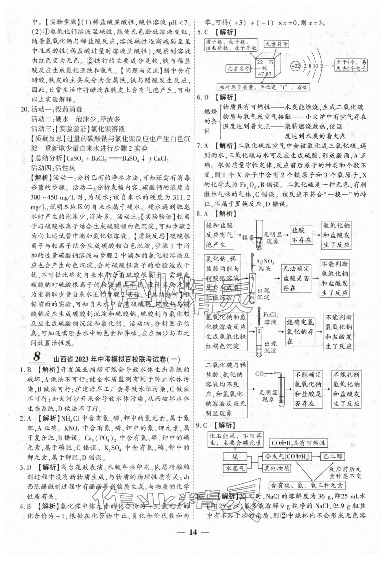 2024年山西中考试题荟萃及详解化学 第14页