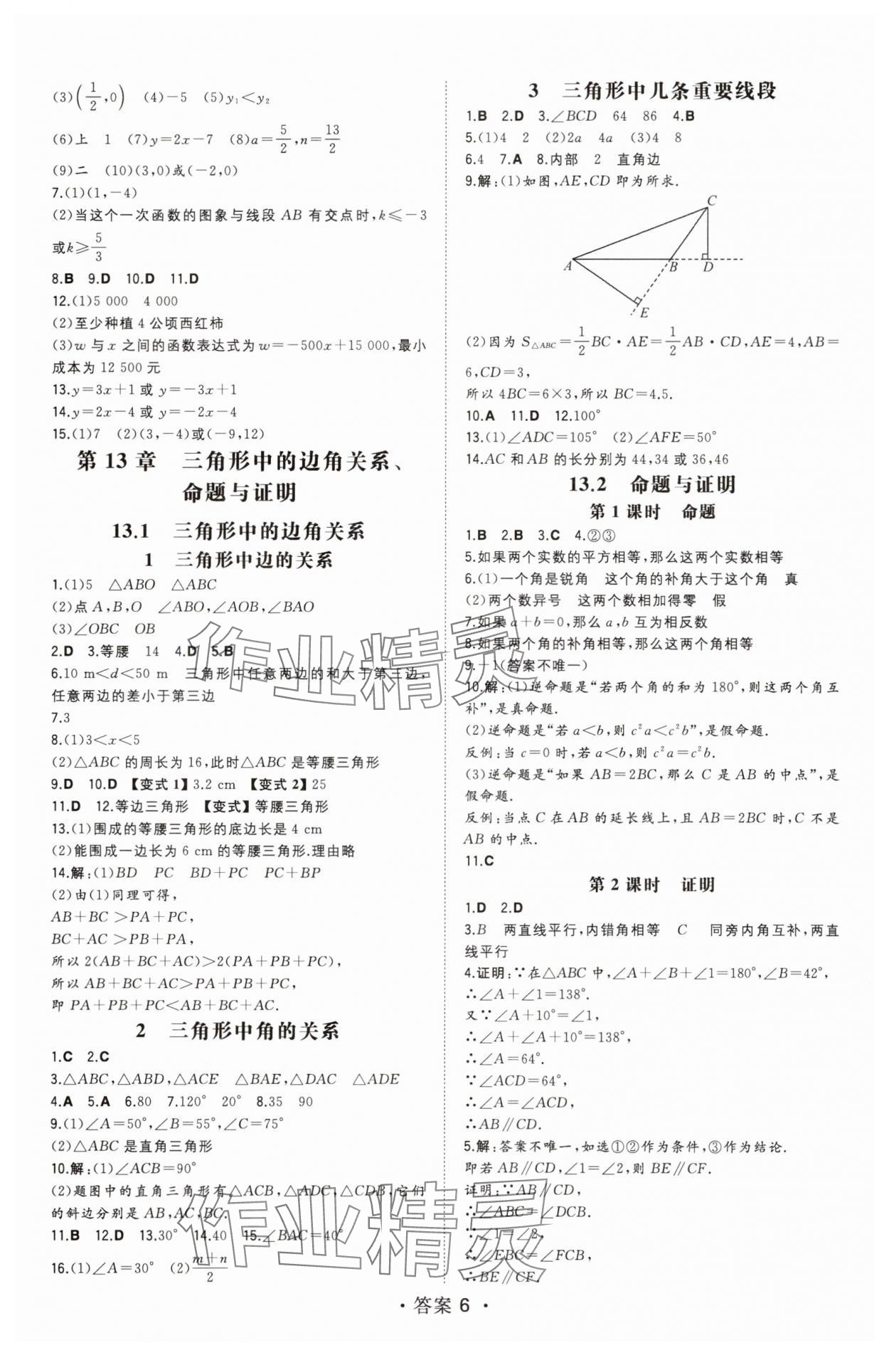 2025年一本同步訓(xùn)練初中數(shù)學(xué)八年級(jí)上冊(cè)滬科版安徽專版 第6頁