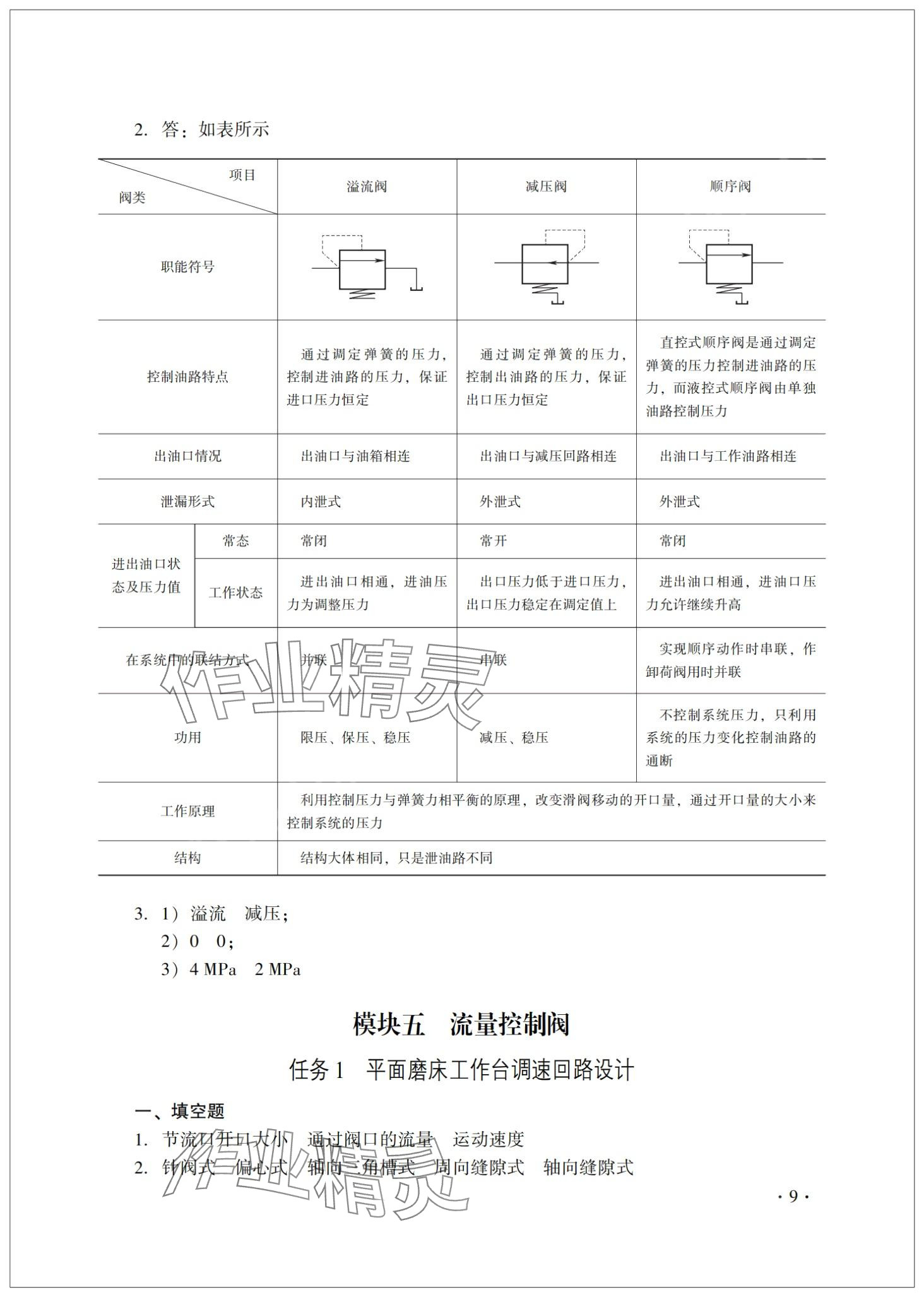 2024年液压传动与气动技术习题册第三版&nbsp;第9页