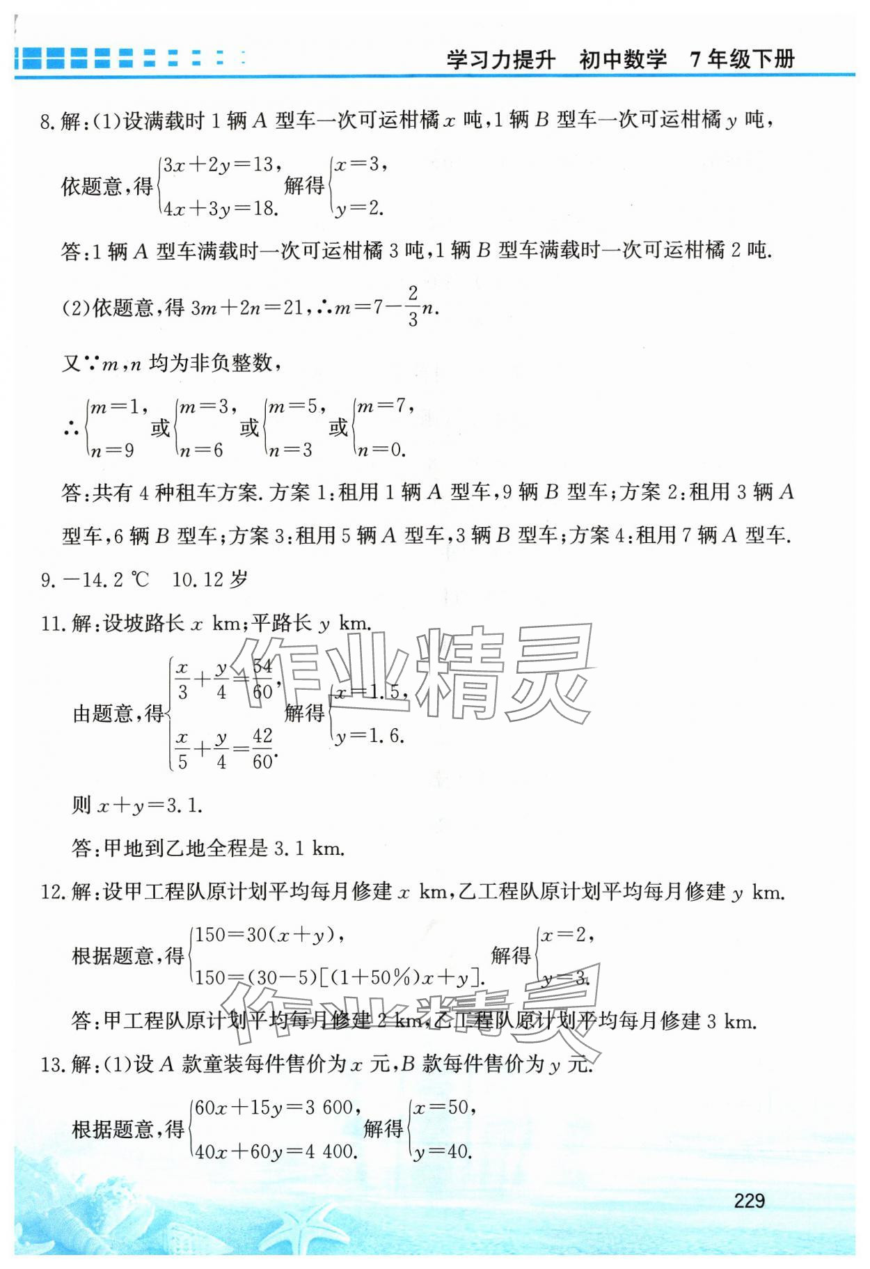 2024年學(xué)習(xí)力提升七年級(jí)數(shù)學(xué)下冊(cè)浙教版 第13頁