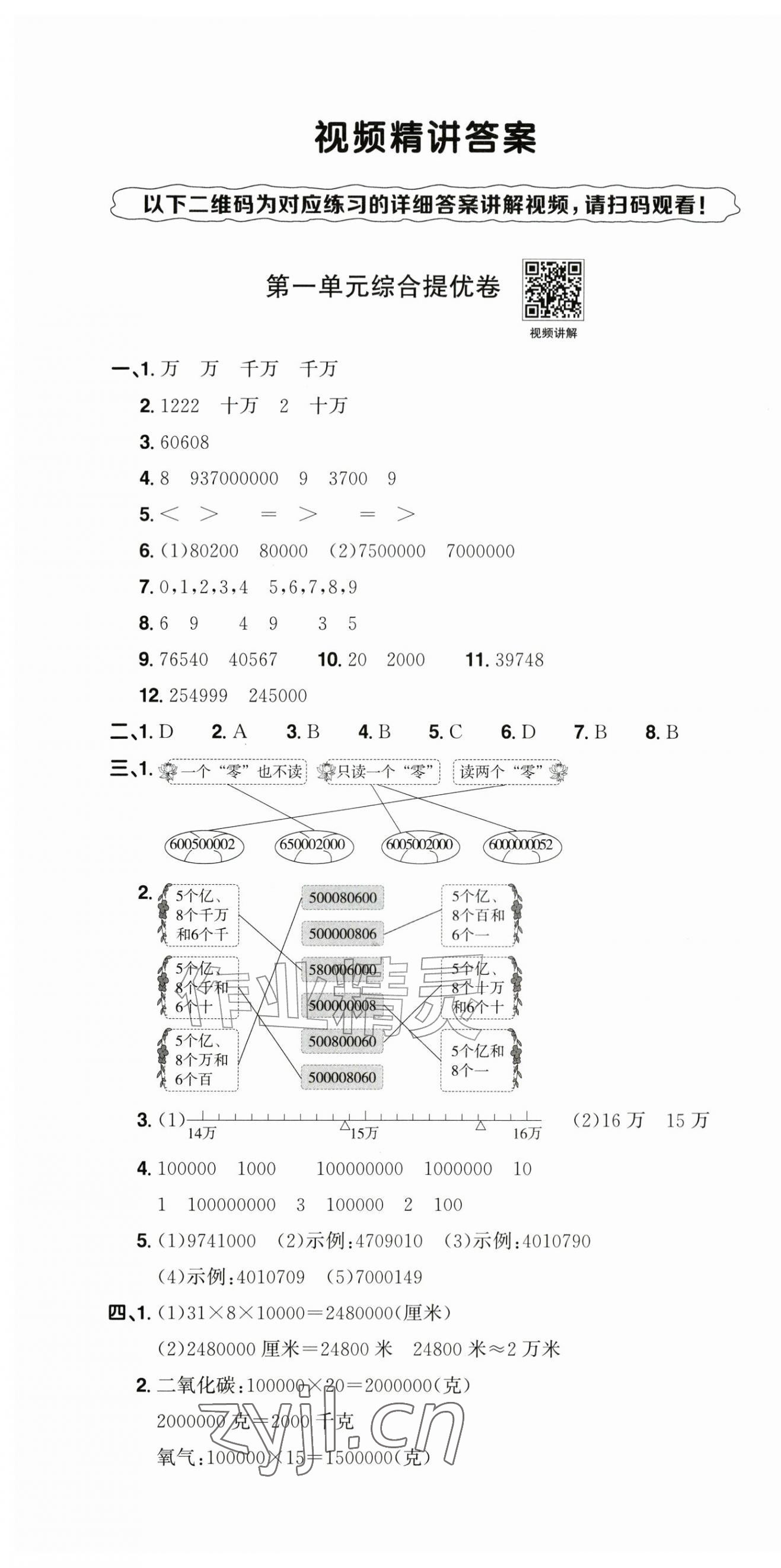 2026年阳光同学提优新卷四年级数学上册北师大版&nbsp;第1页