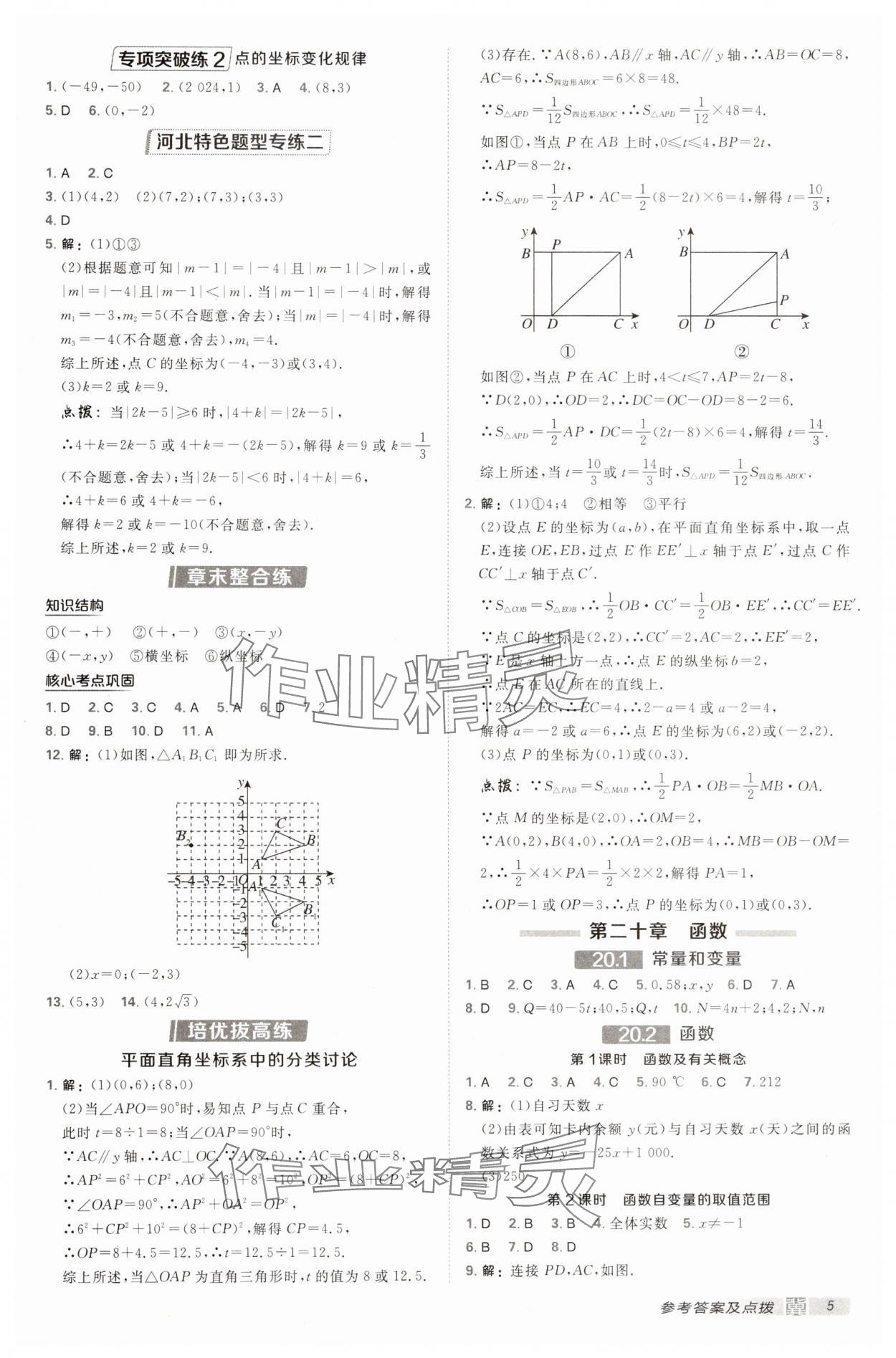 2025年點(diǎn)撥訓(xùn)練八年級數(shù)學(xué)下冊冀教版河北專版 第5頁