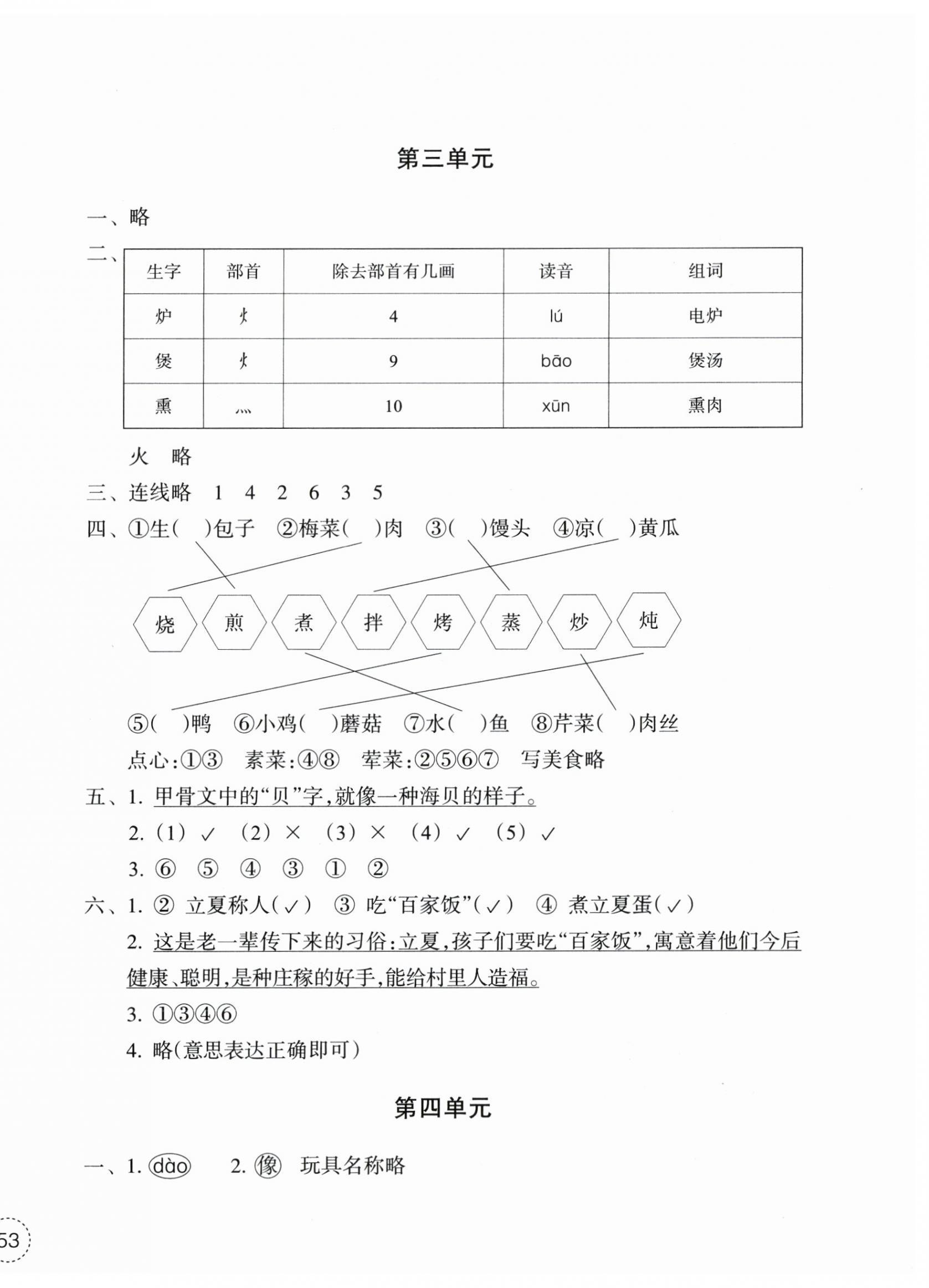 2025年單元學習指導與練習二年級語文下冊人教版 參考答案第2頁