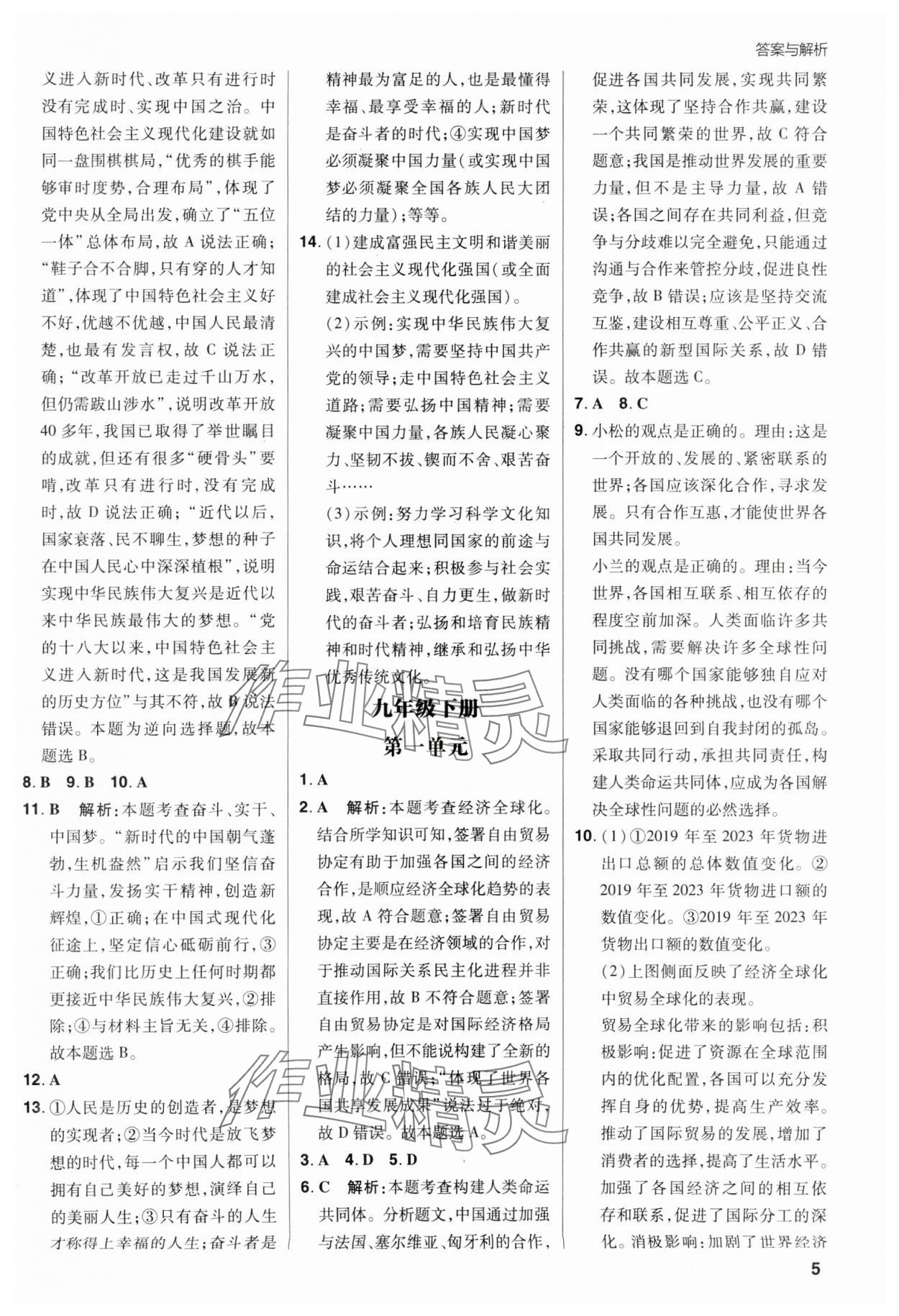 2025年考出好成绩中考总复习道德与法治河南专版 第5页