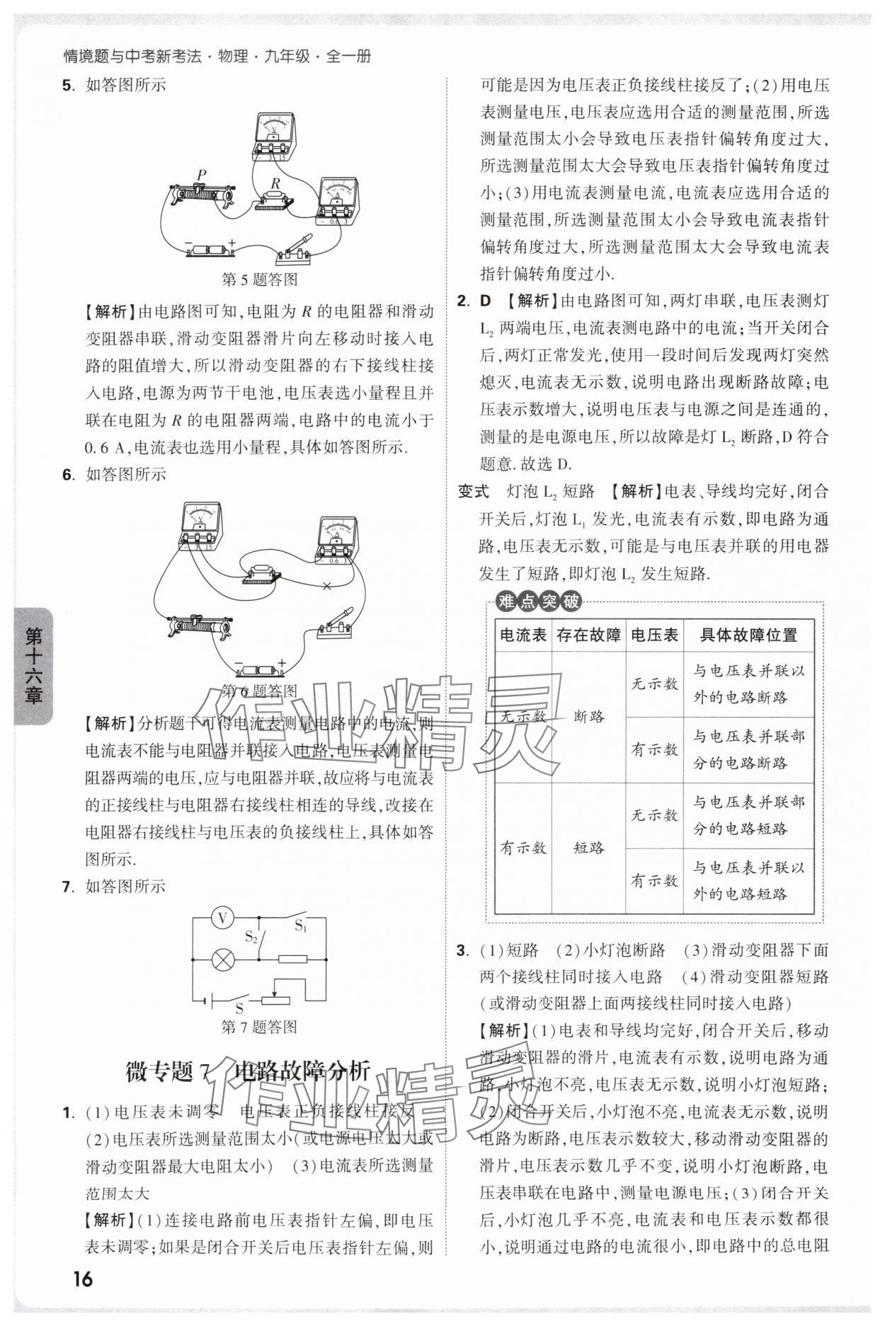 2025年萬唯中考情境題九年級物理全一冊人教版 參考答案第16頁