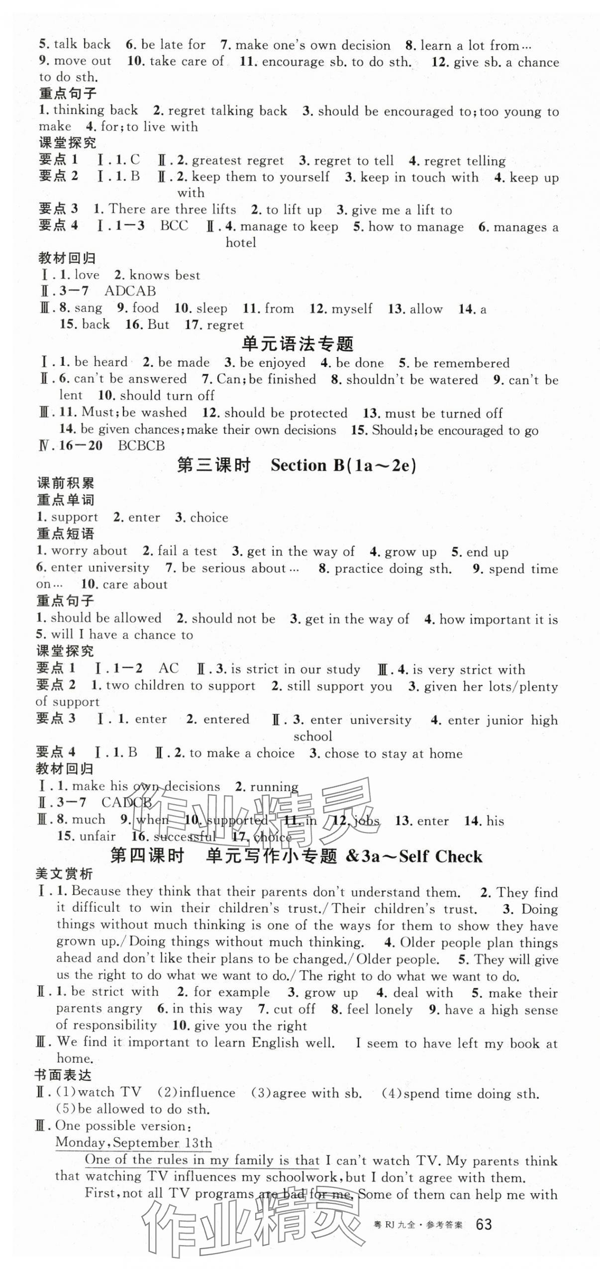 2025年名校课堂九年级英语全一册人教版广东专版 第10页