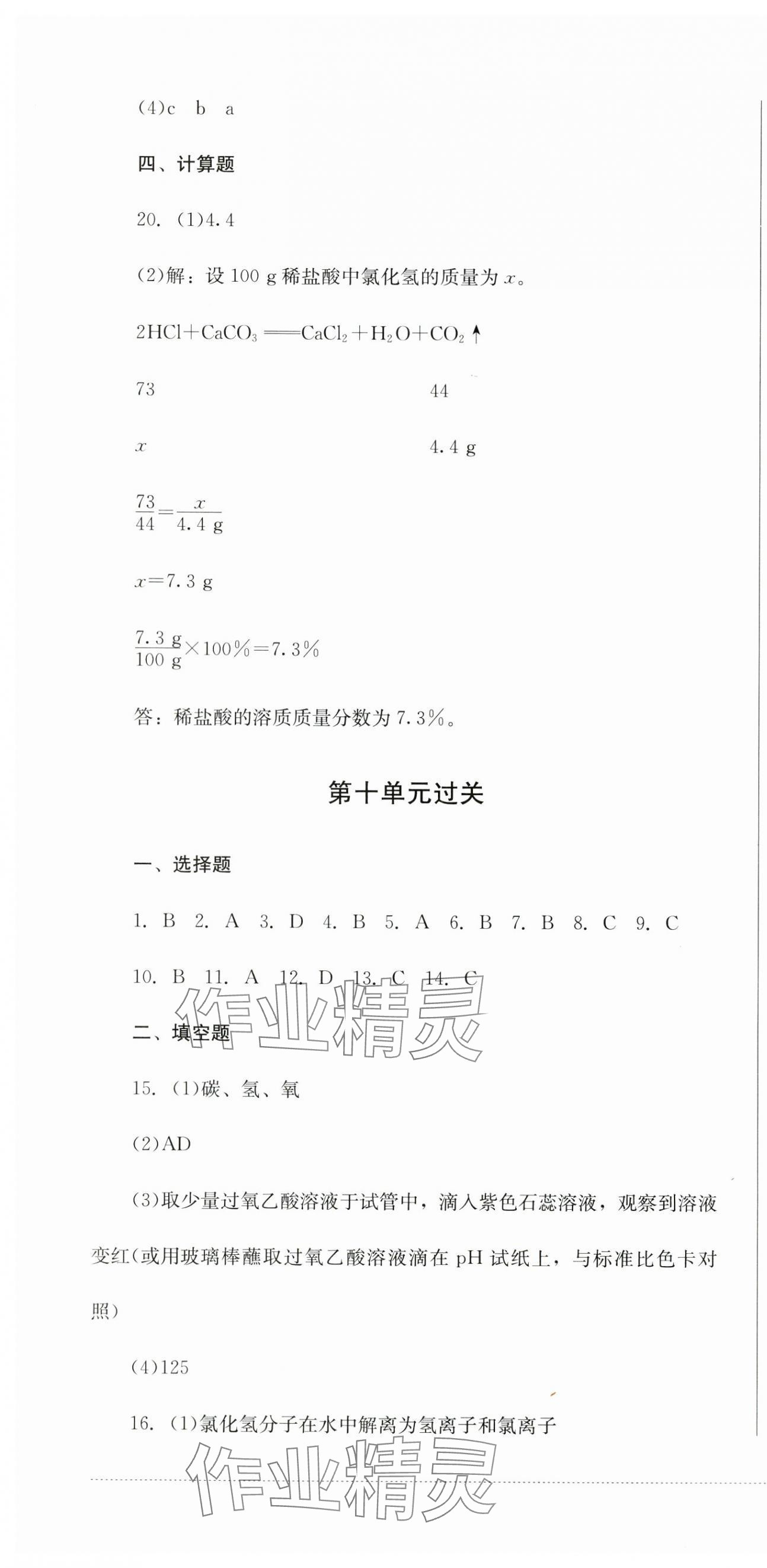 2024年精練過關(guān)四川教育出版社九年級化學(xué)下冊人教版 第4頁