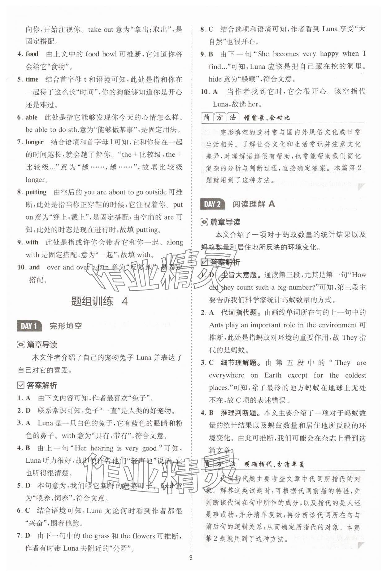 2025年星火英语Spark巅峰训练八年级人教版 第9页