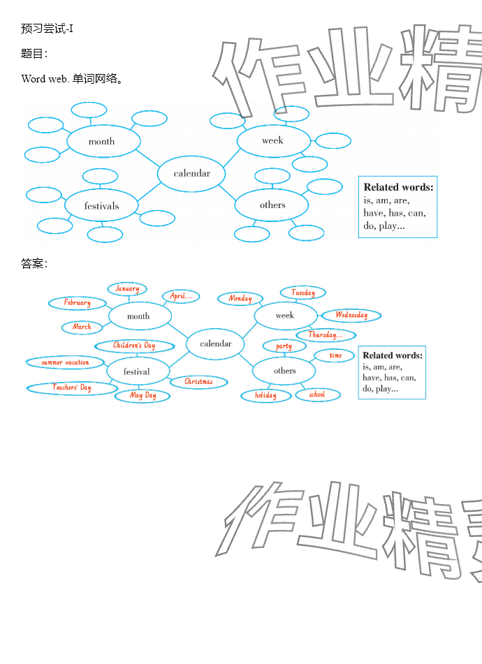 2024年同步實踐評價課程基礎訓練湖南少年兒童出版社五年級英語下冊人教版 參考答案第34頁