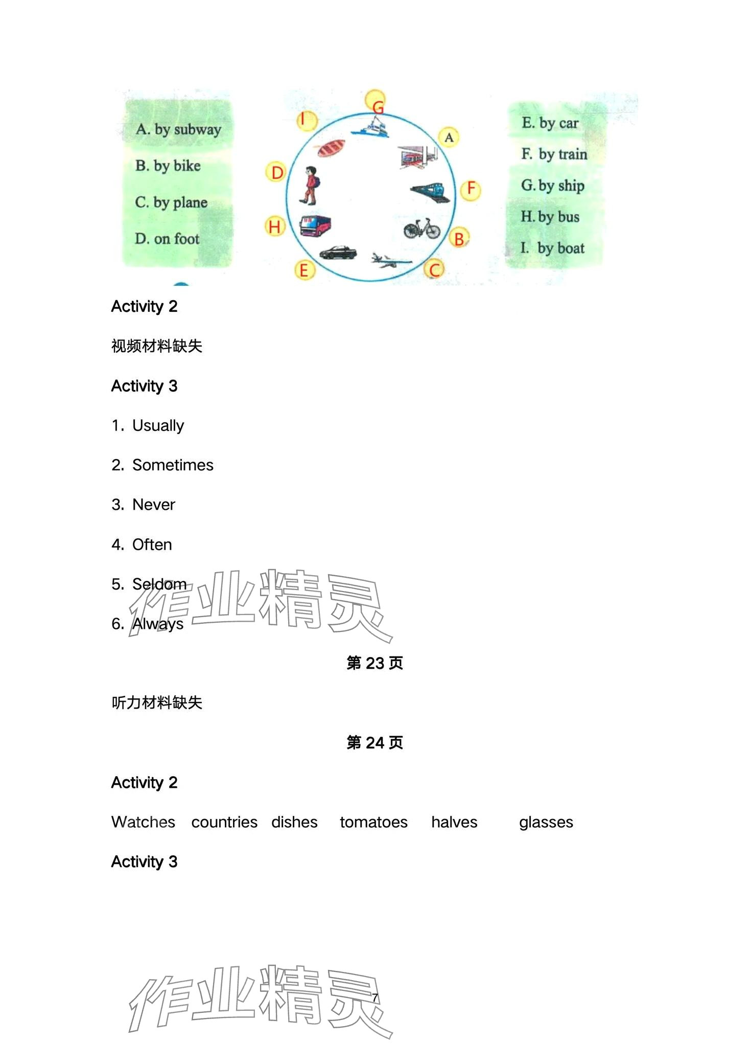 2024年教材课本七年级英语上册仁爱版 第7页