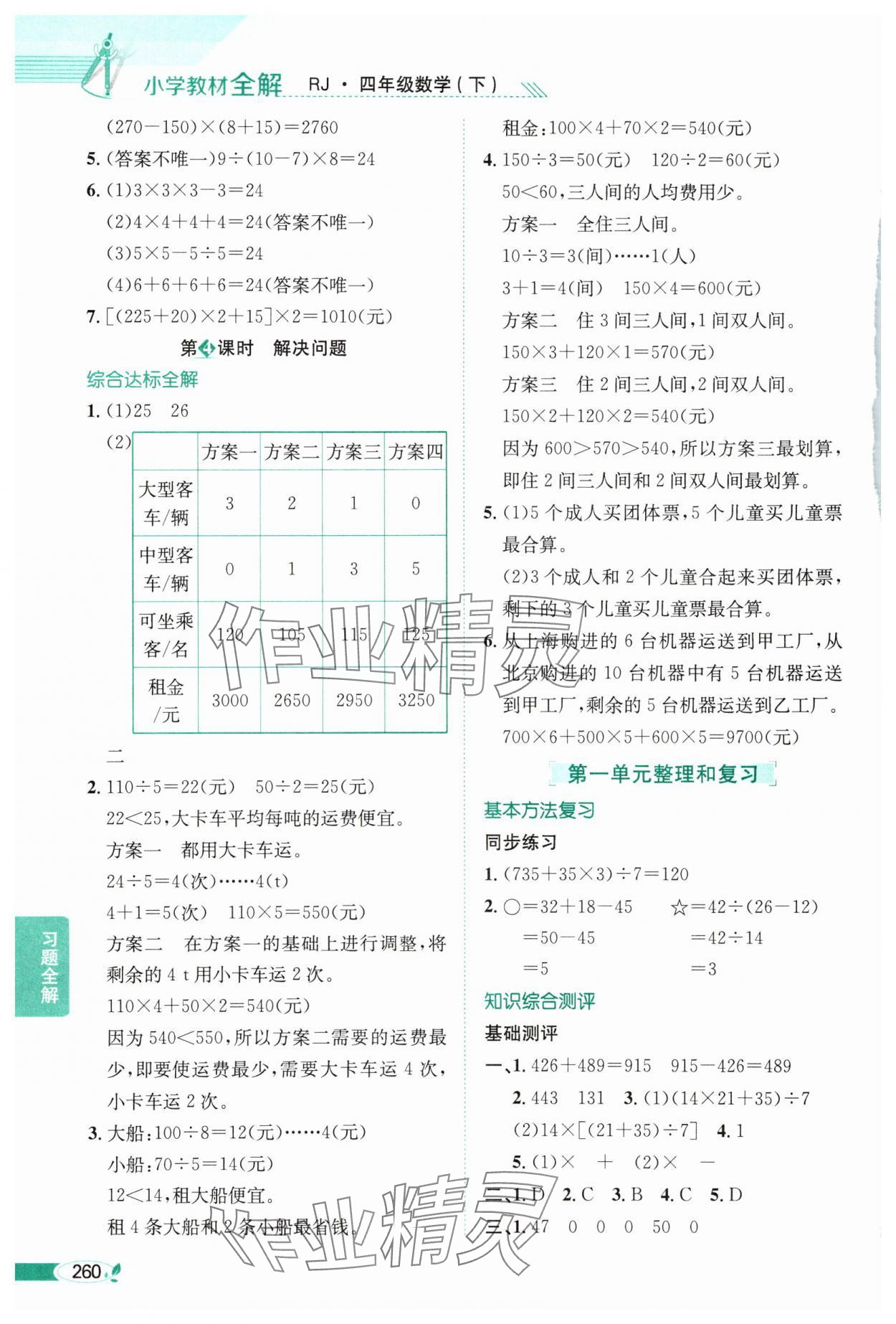 2025年教材全解四年級(jí)數(shù)學(xué)下冊(cè)人教版 第2頁(yè)