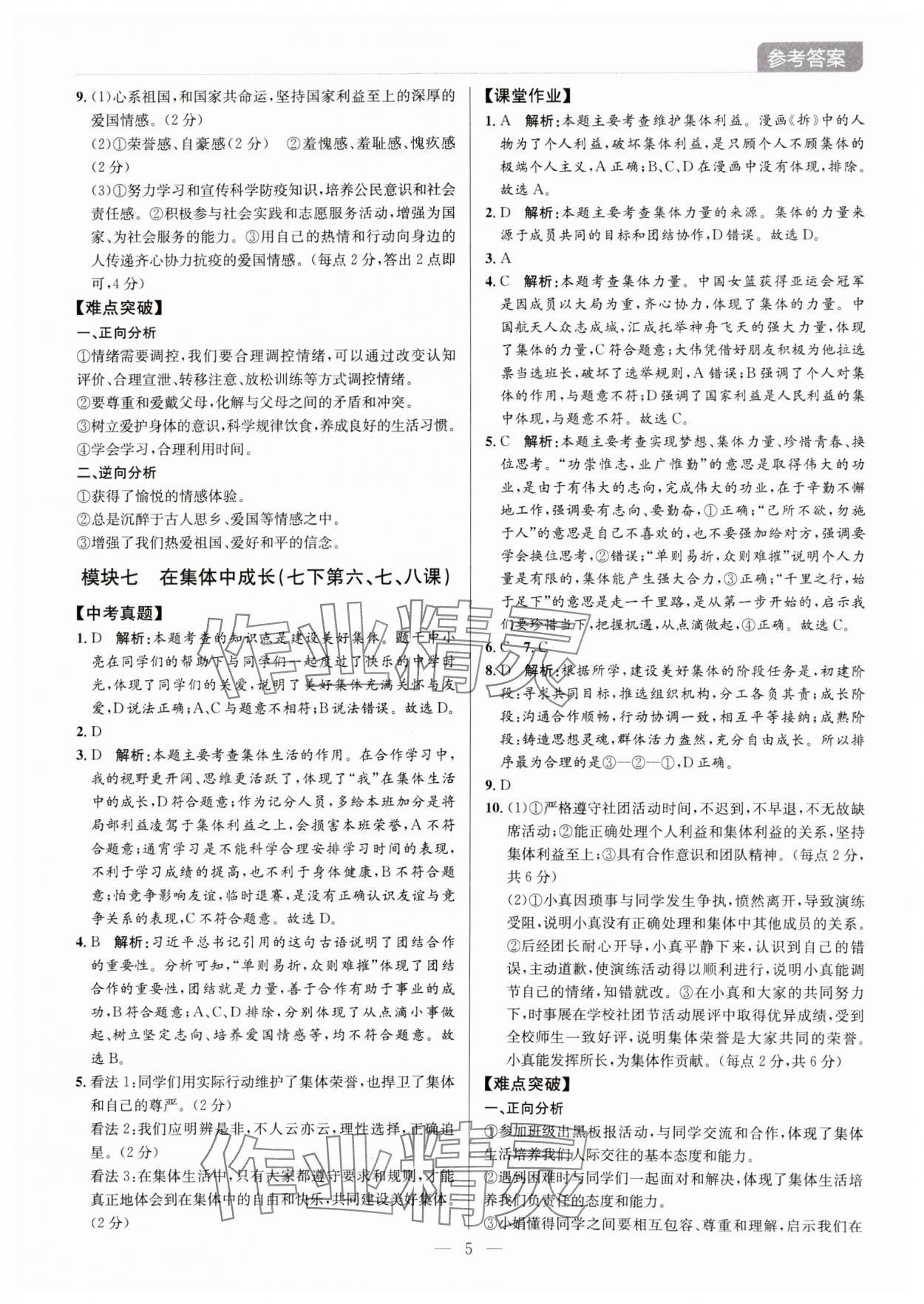 2024年廣東名師講練通中考總復習道德與法治深圳專版 第5頁