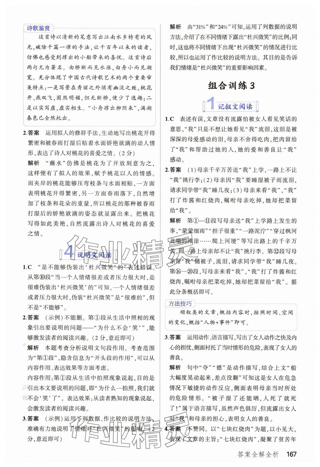 2025年53现代文阅读加古诗文阅读七年级语文全一册通用版&nbsp;第5页