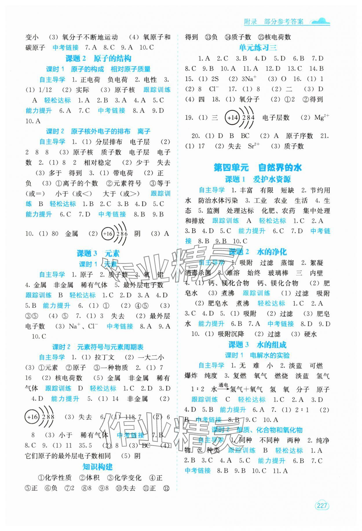 2023年自主學(xué)習(xí)能力測評九年級化學(xué)全一冊人教版 第3頁