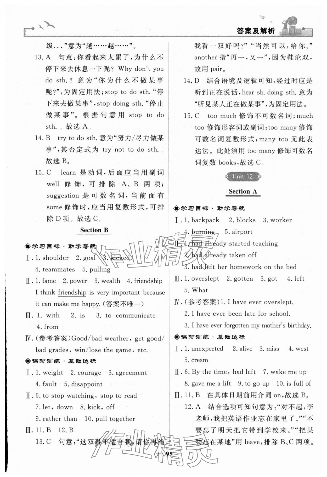 2023年陽光課堂金牌練習(xí)冊(cè)九年級(jí)英語全一冊(cè)人教版 第11頁