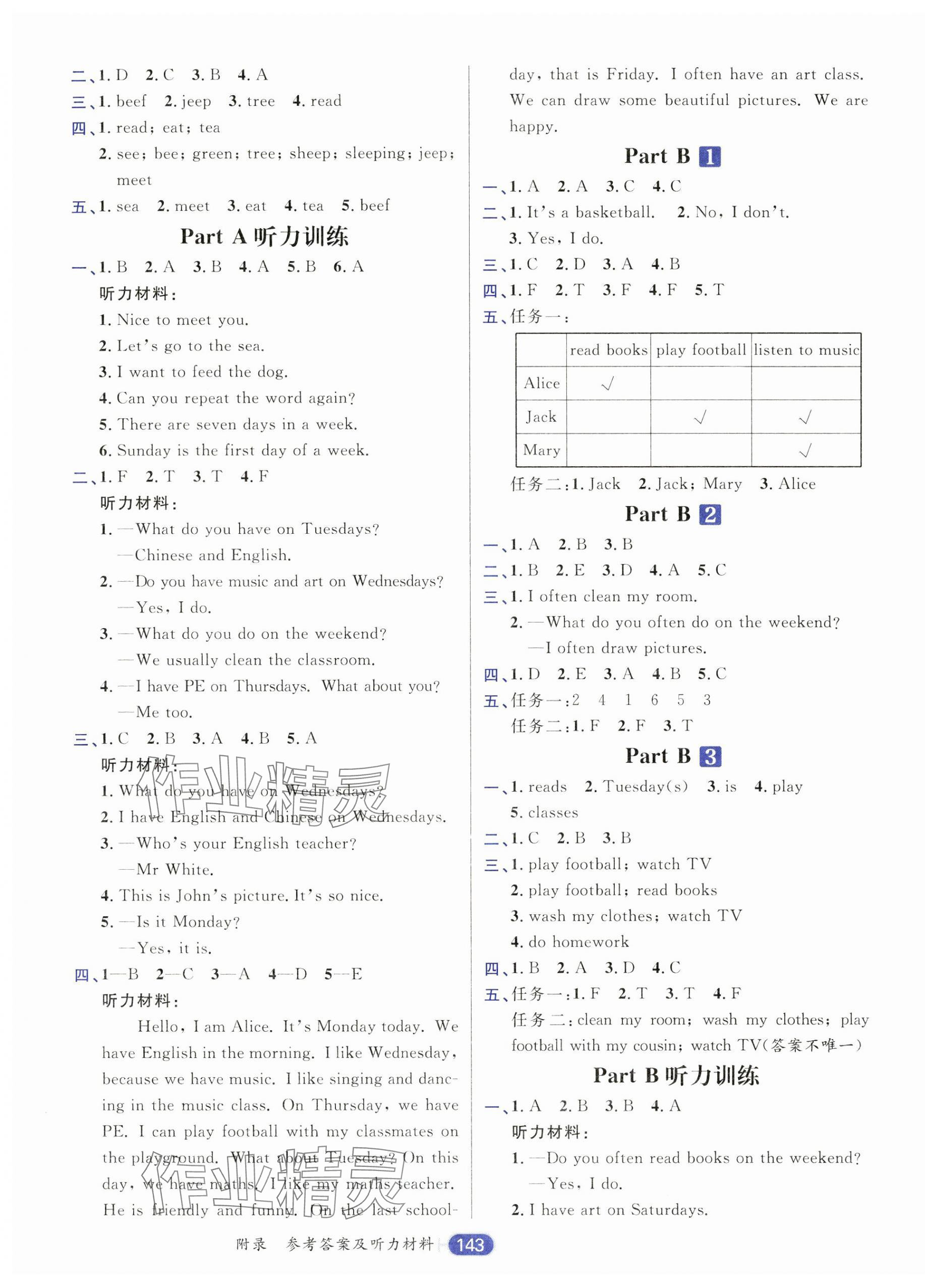 2024年核心素養(yǎng)天天練五年級(jí)英語上冊(cè)人教版 第3頁