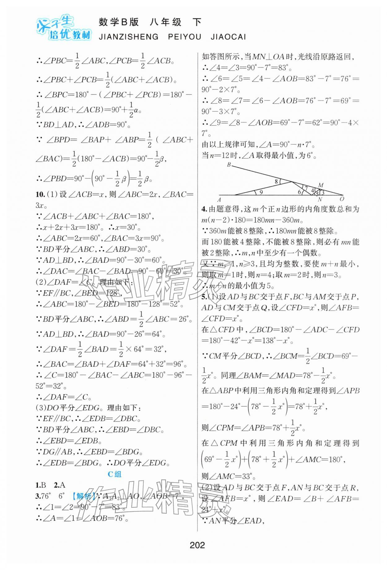 2026年尖子生培优教材八年级数学下册北师大版B版&nbsp;第2页