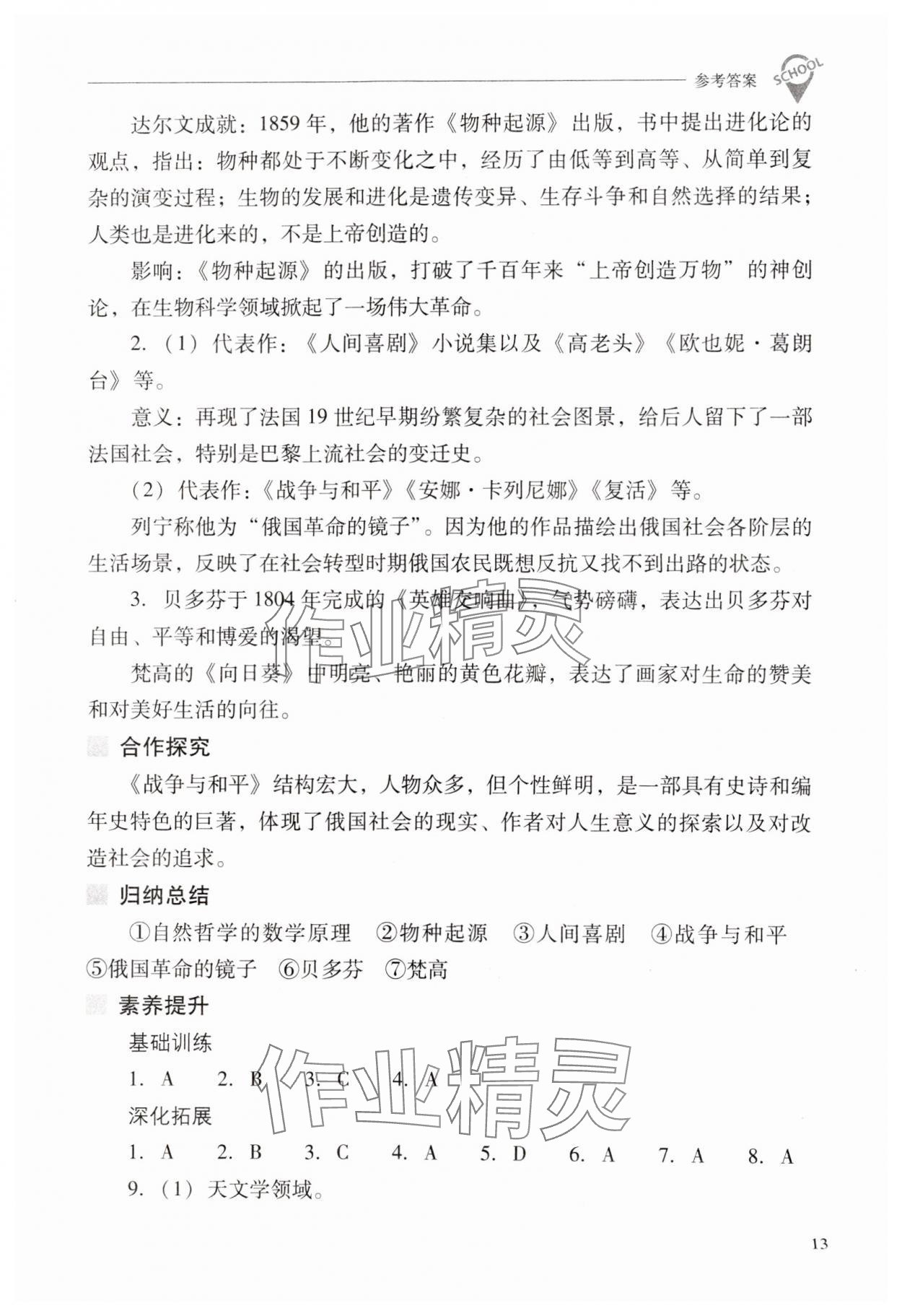 2025年新課程問題解決導學方案九年級歷史下冊人教版 第13頁