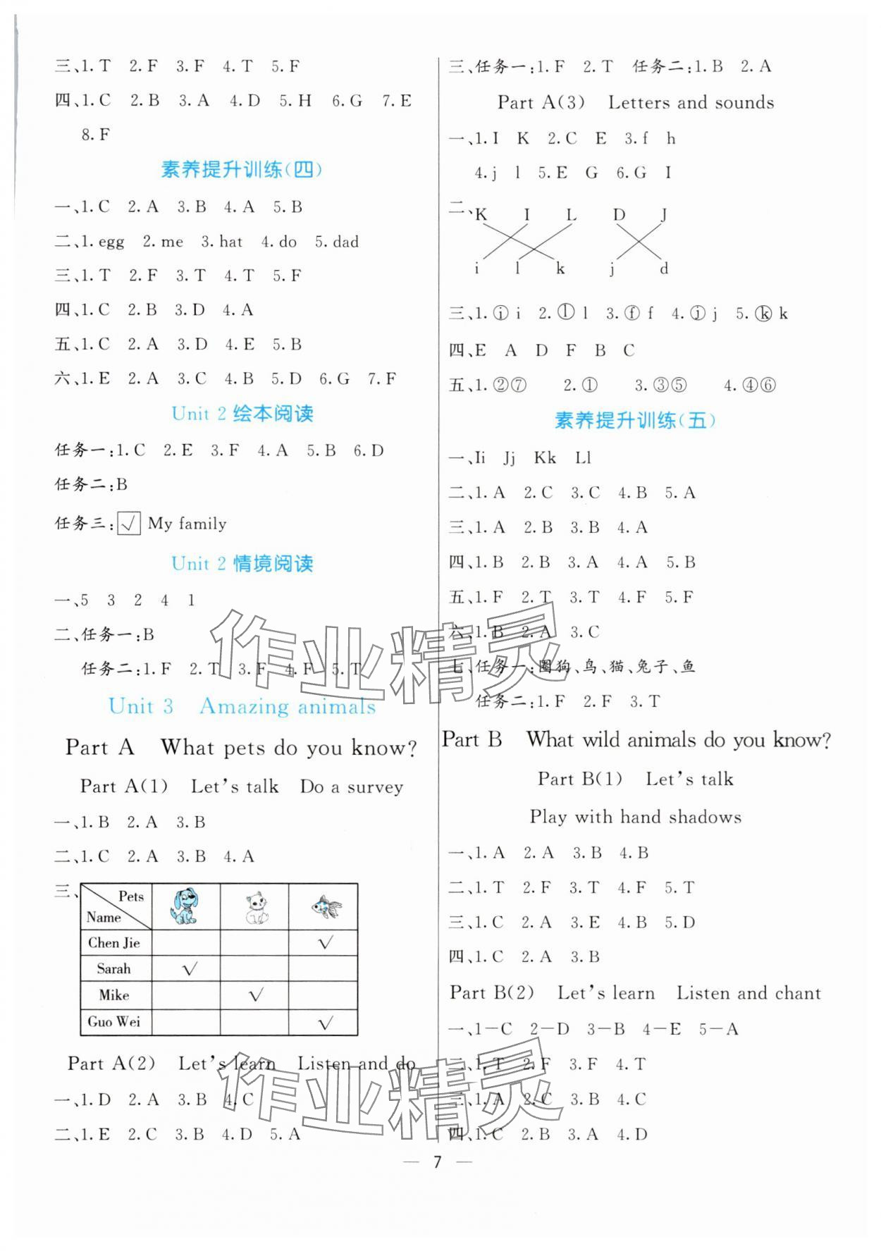 2025年亮點(diǎn)激活提優(yōu)天天練三年級英語上冊人教版 第7頁