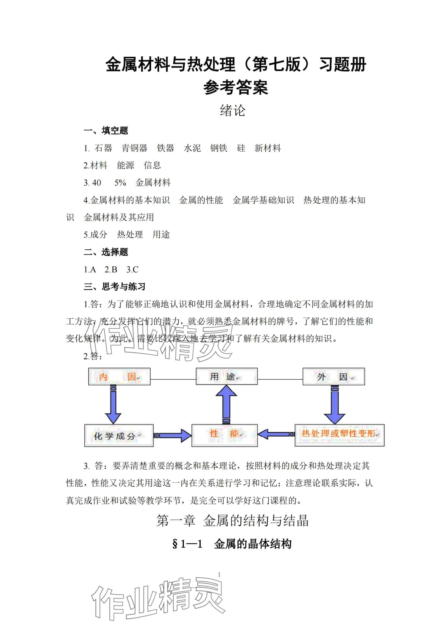 2024年金屬材料與熱處理習題冊 第1頁