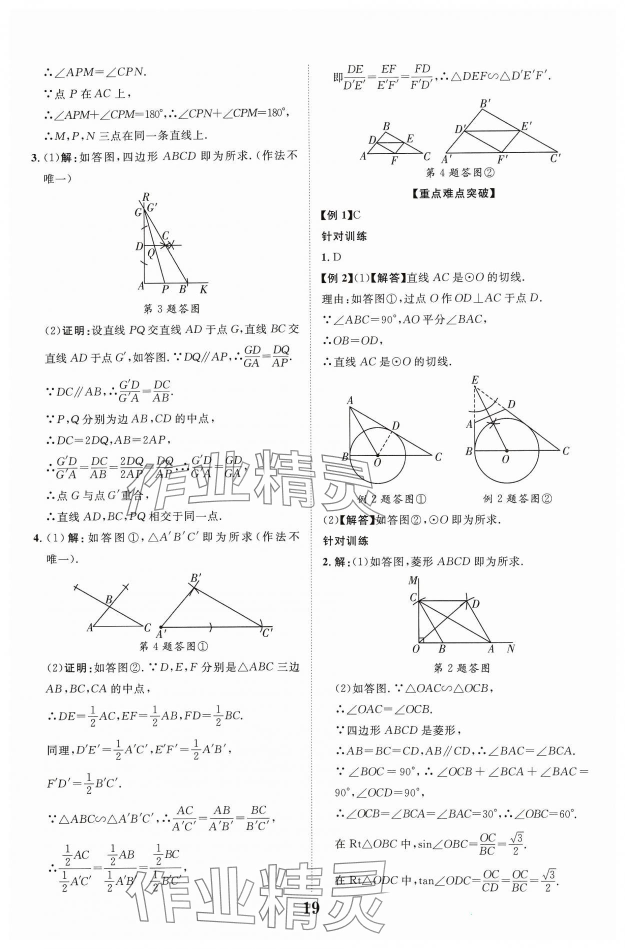 2024年中教聯(lián)中考新突破數(shù)學(xué)福建專版 參考答案第19頁