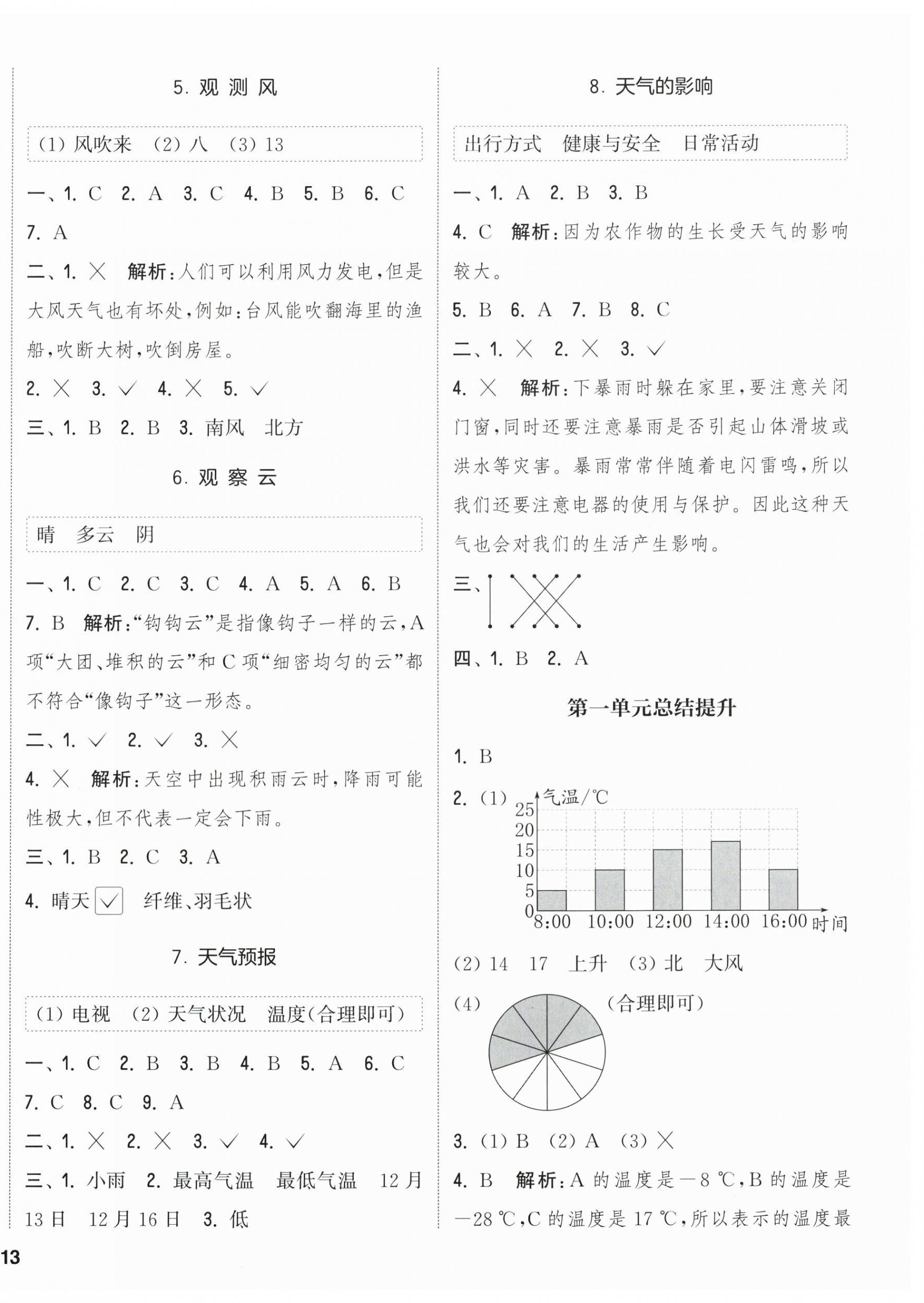 2026年通城学典课时作业本三年级科学上册教科版&nbsp;第2页