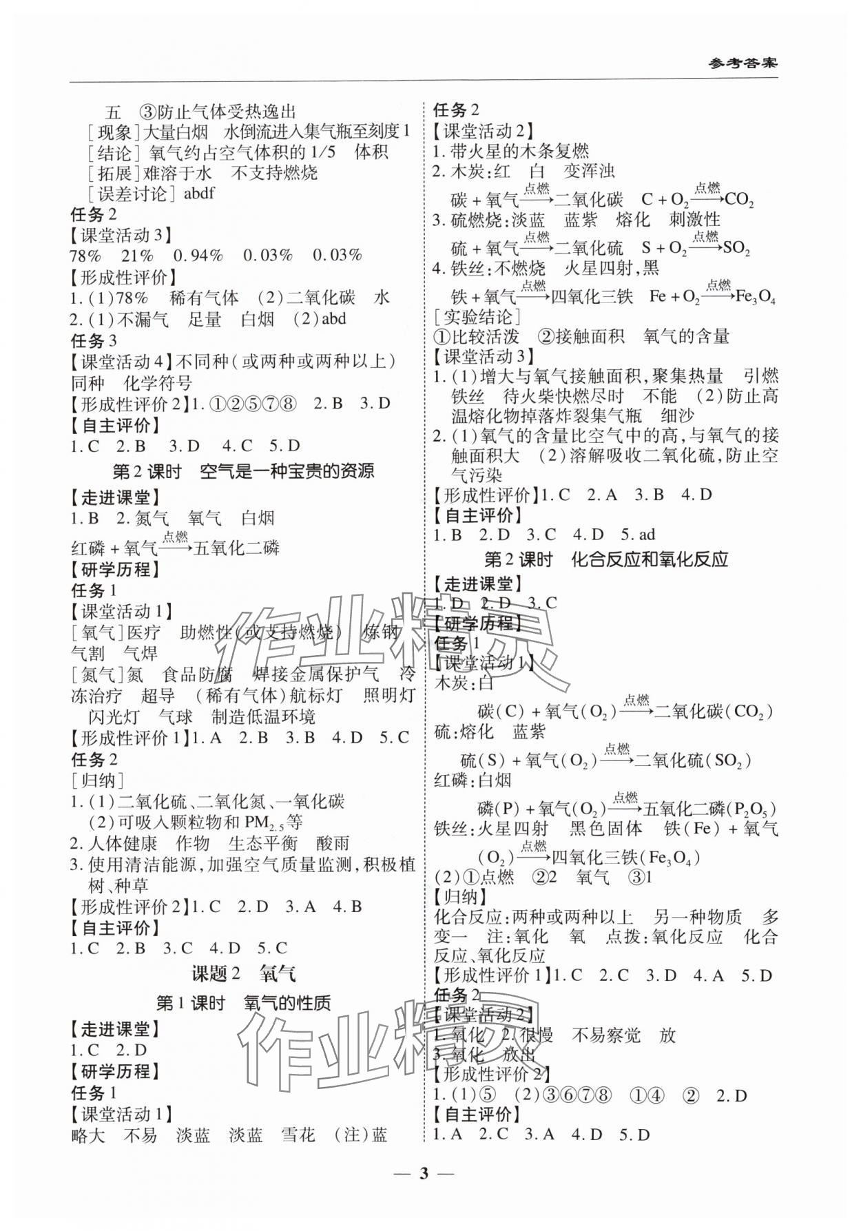 2024年新课程新策略复习篇九年级化学&nbsp;第3页