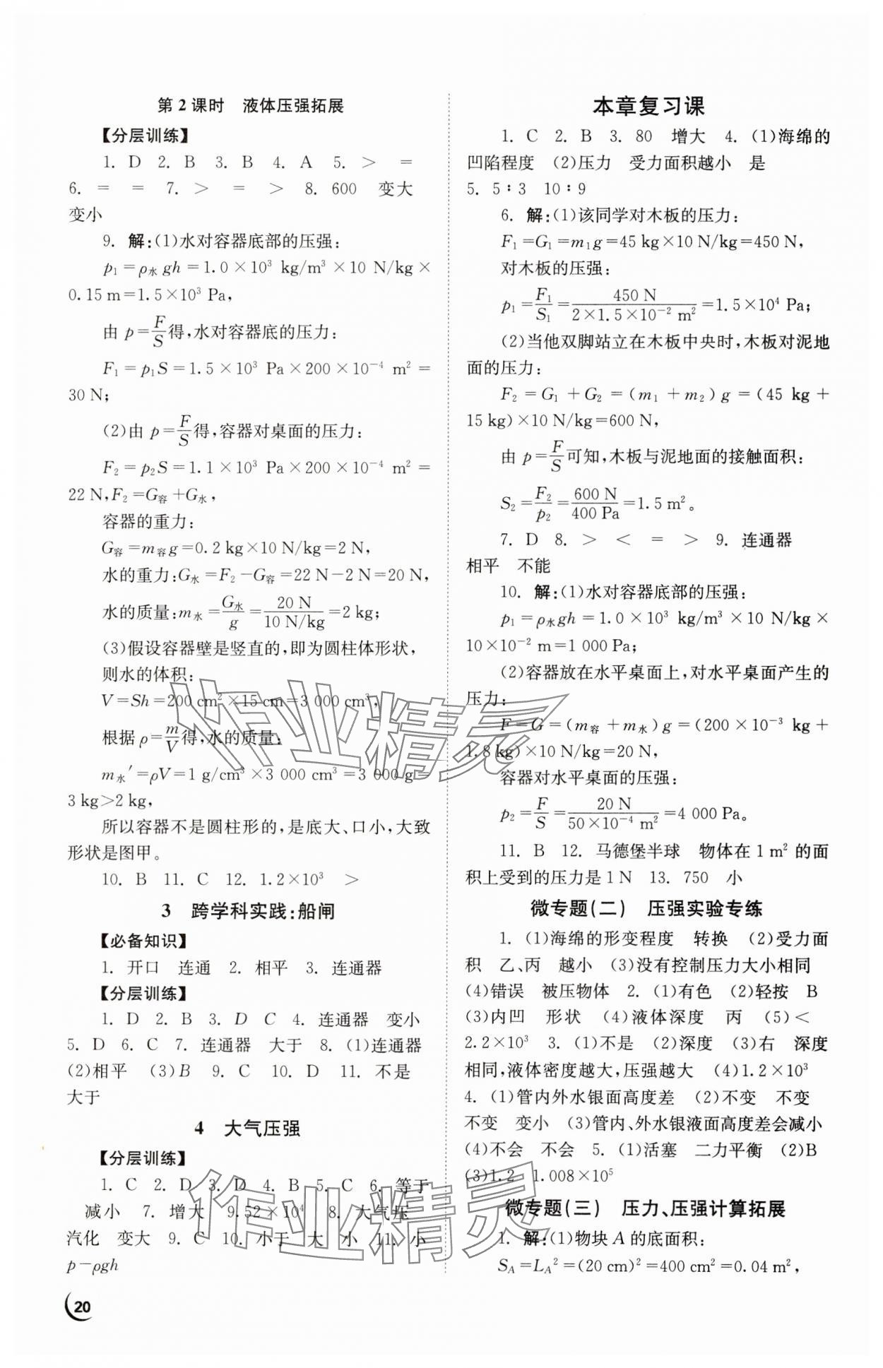 2025年全效學習學業評價方案八年級物理下冊教科版 第4頁