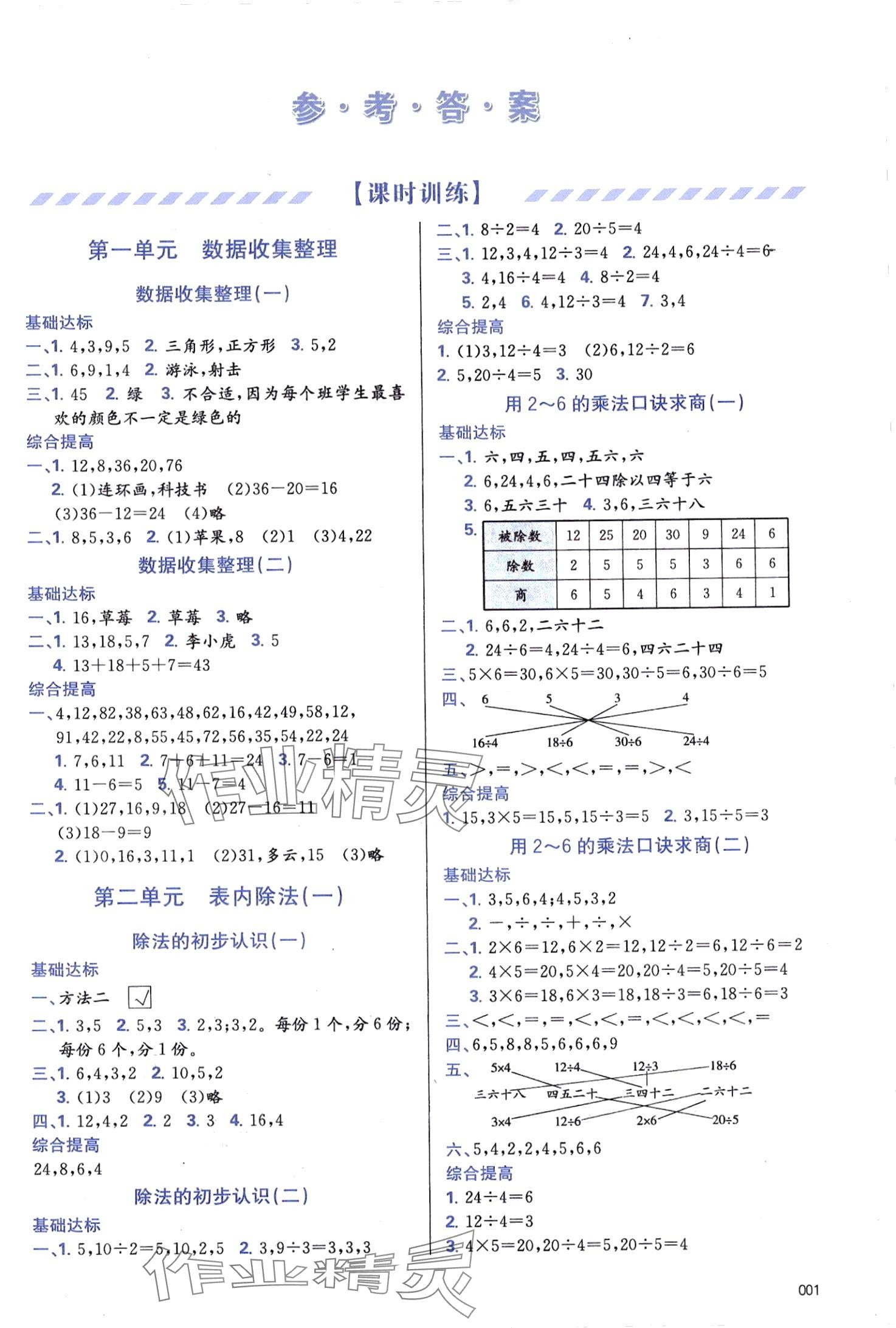 2024年學(xué)習(xí)質(zhì)量監(jiān)測(cè)二年級(jí)數(shù)學(xué)下冊(cè)人教版 第1頁(yè)