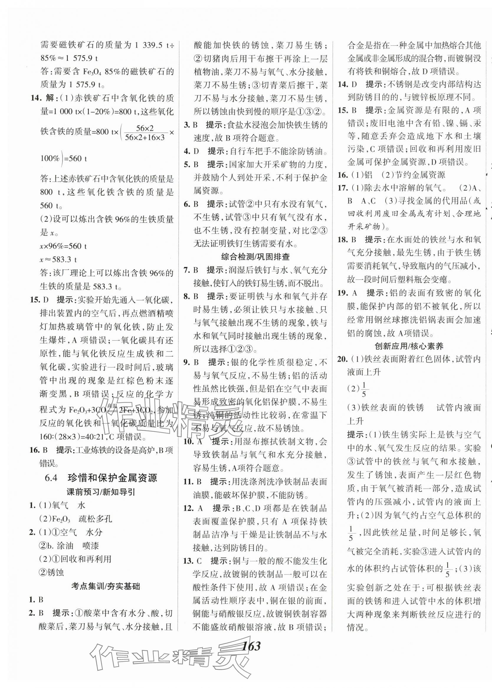 2025年全優(yōu)課堂考點(diǎn)集訓(xùn)與滿分備考九年級(jí)化學(xué)下冊(cè)科粵版 第7頁(yè)