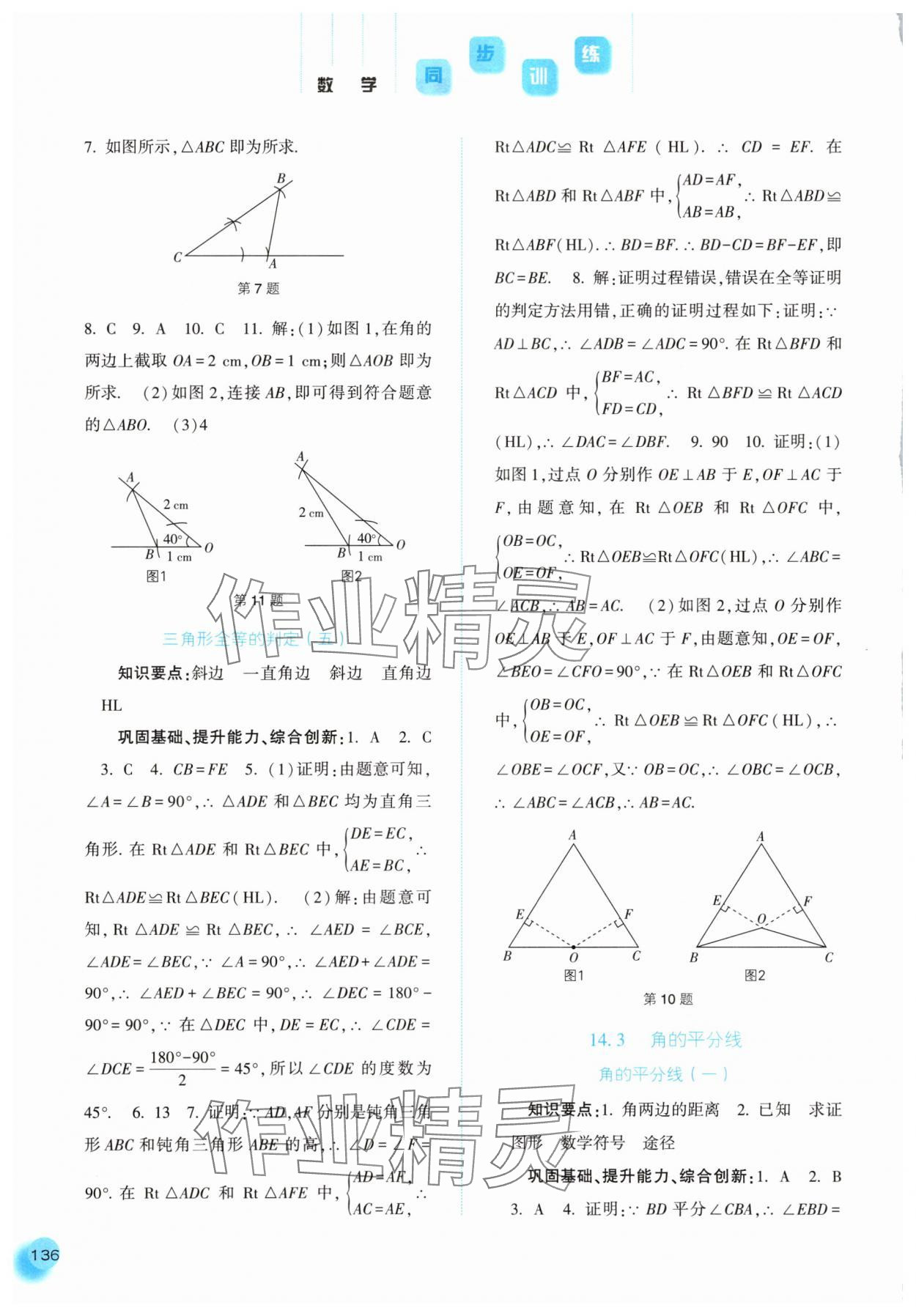 2025年同步訓練河北人民出版社八年級數學上冊人教版 第6頁