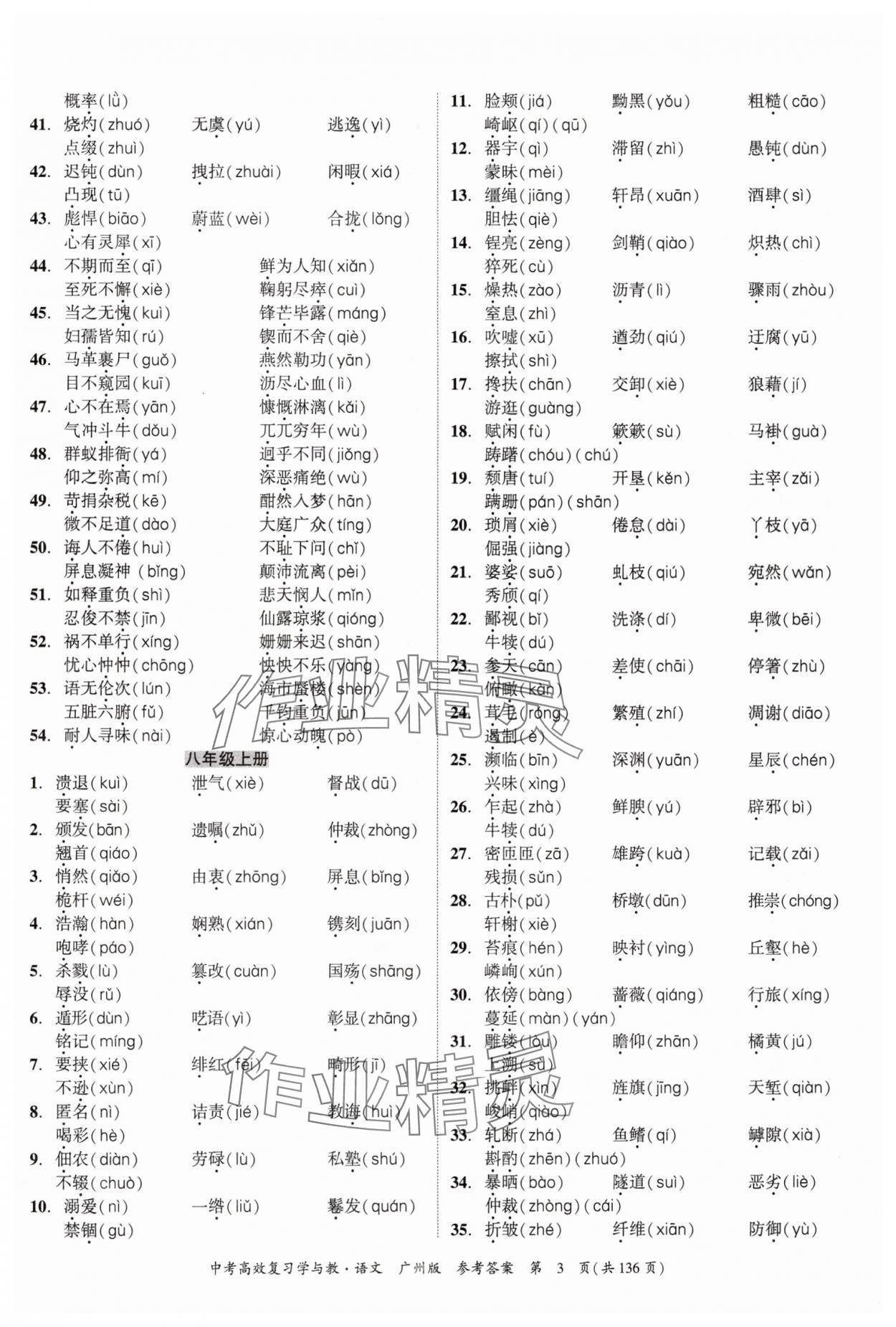 2025年中考高效复习学与教语文广州专版 第3页