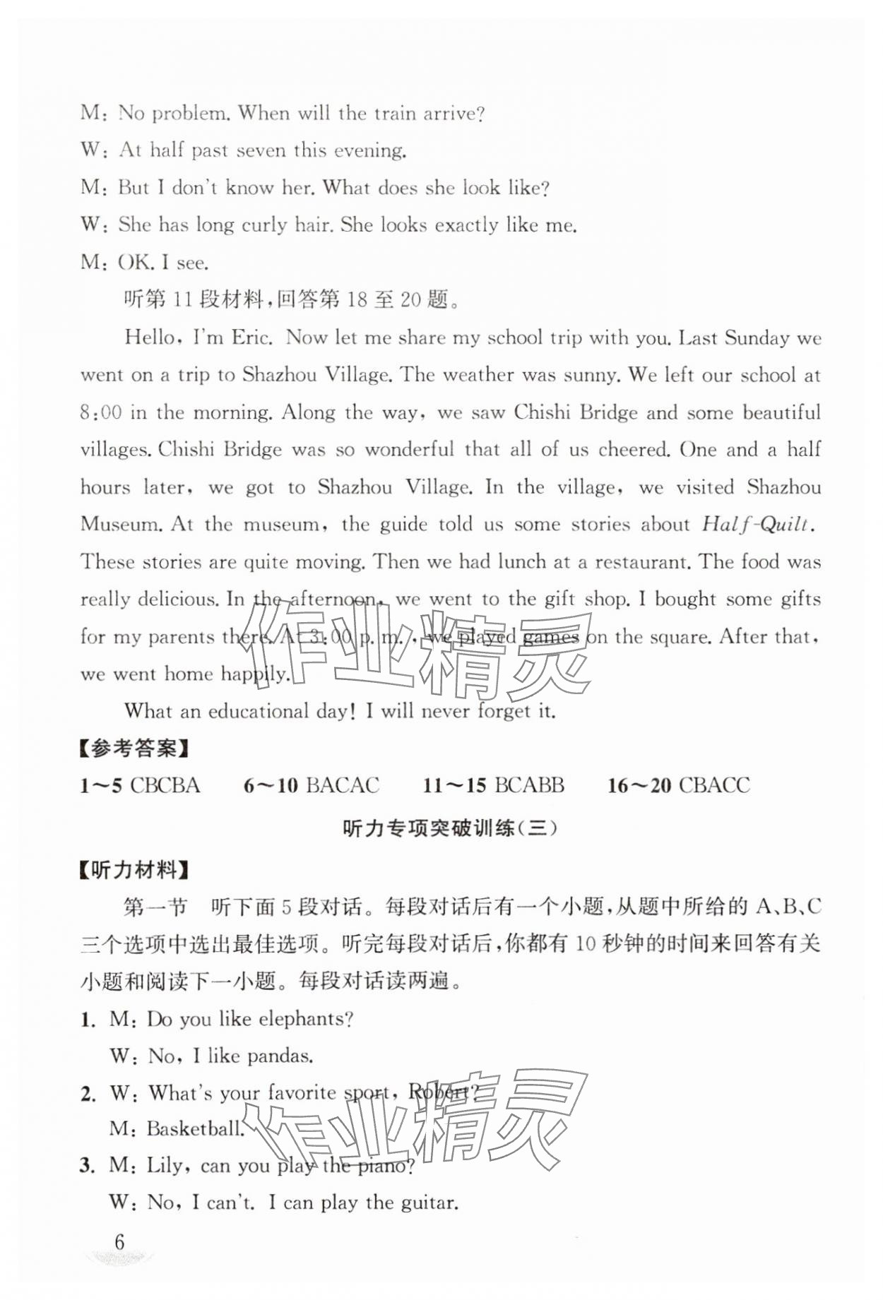 2025年剑指中考九年级英语湖南专版 第6页