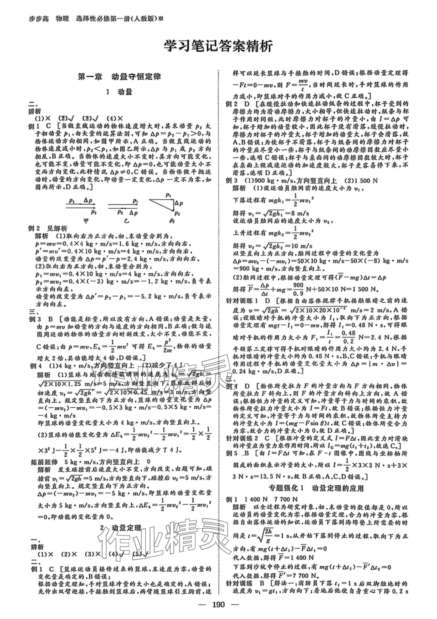 2024年步步高学习笔记高中物理选择性必修第一册人教版 第5页