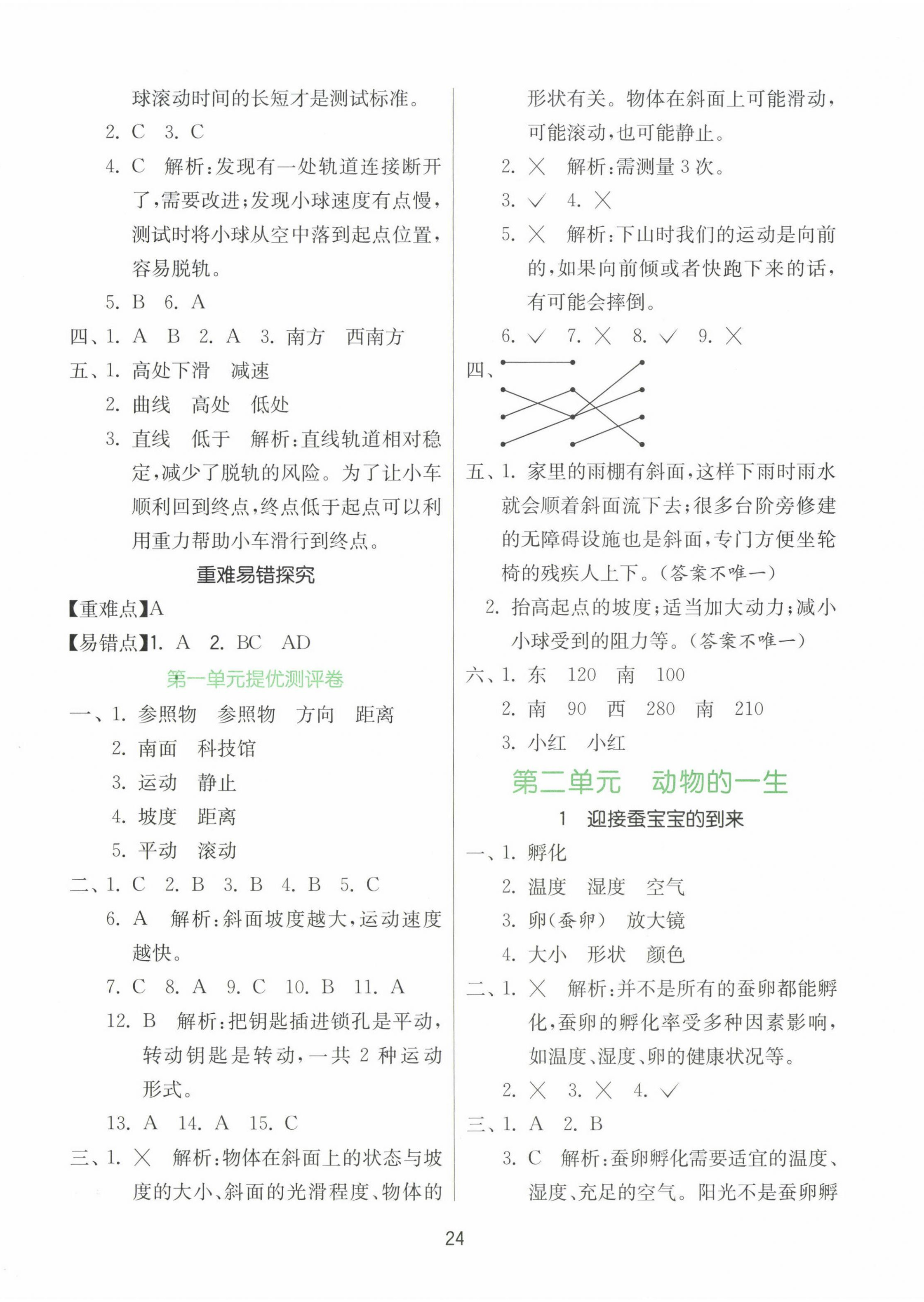 2025年課時訓(xùn)練江蘇人民出版社三年級科學(xué)下冊教科版 第4頁