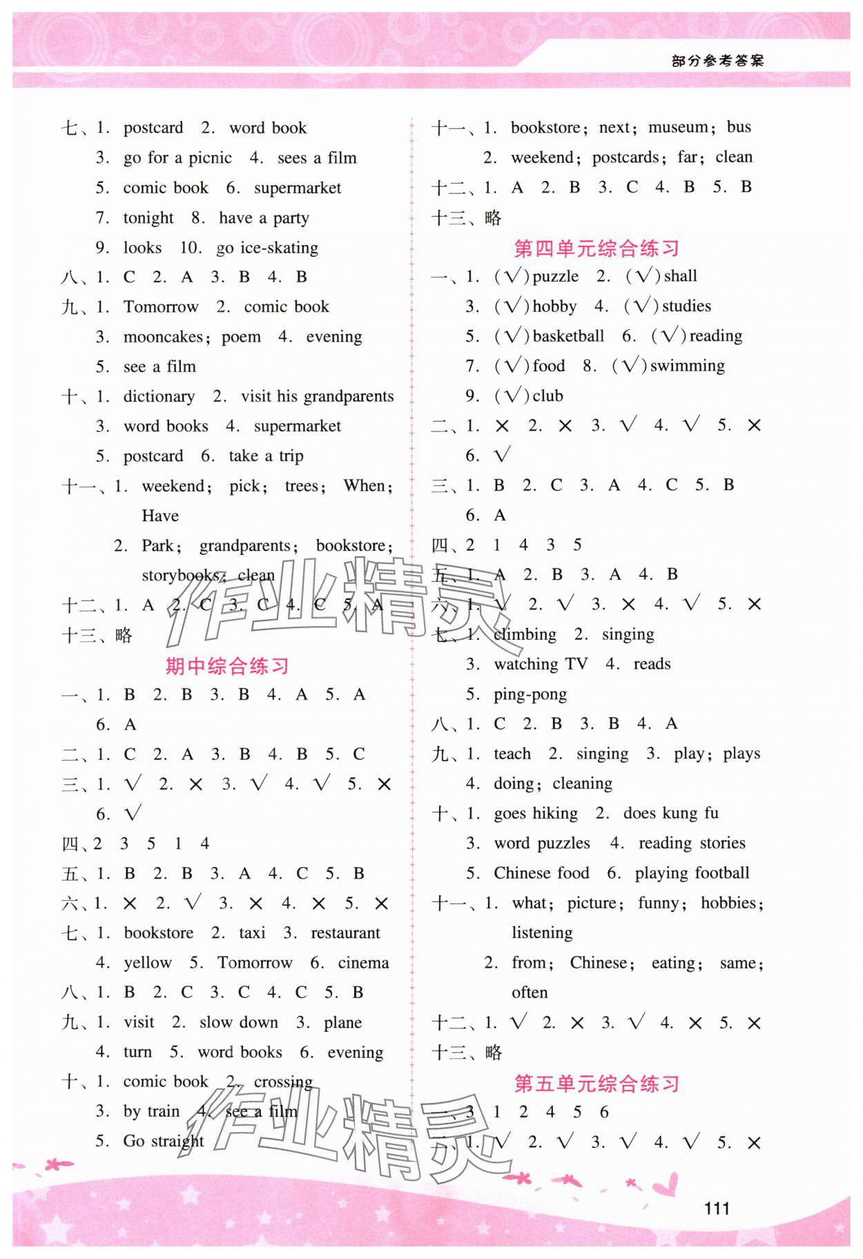 2024年新課程學(xué)習(xí)輔導(dǎo)六年級英語上冊人教版 第5頁