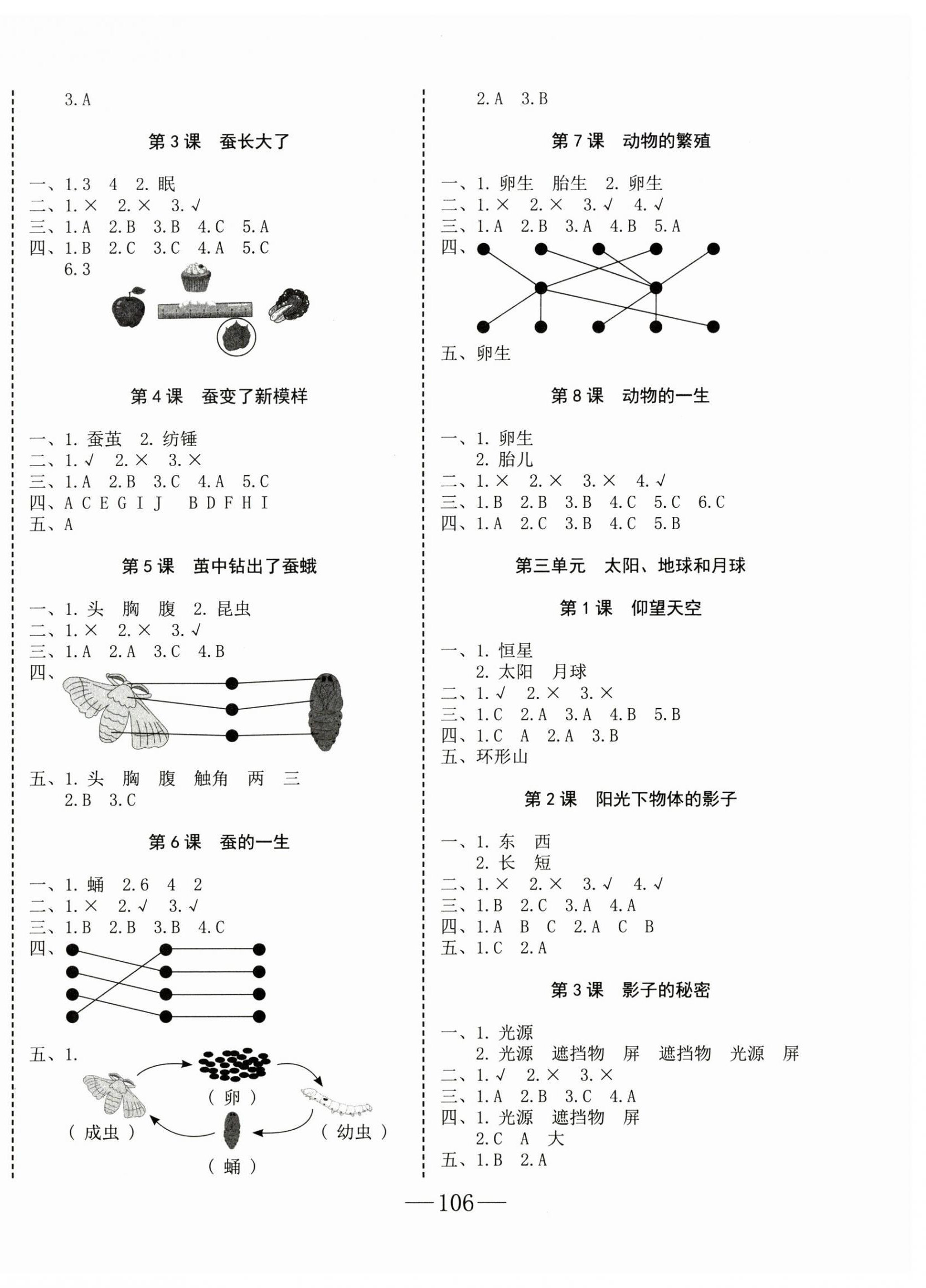 2025年科学速记大通关三年级下册教科版 第2页