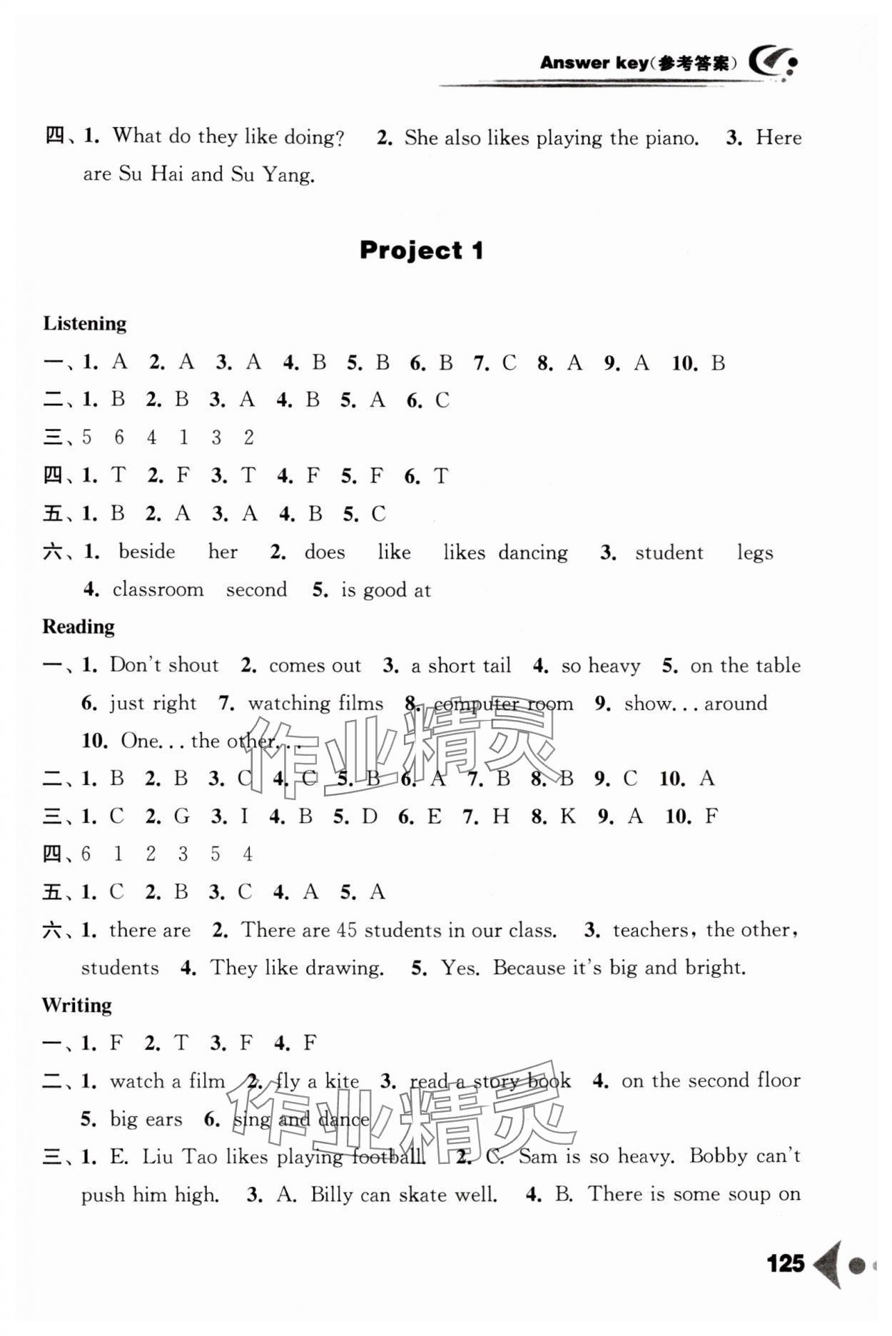 2024年任務(wù)型聽(tīng)讀訓(xùn)練五年級(jí)英語(yǔ)上冊(cè)譯林版 參考答案第5頁(yè)