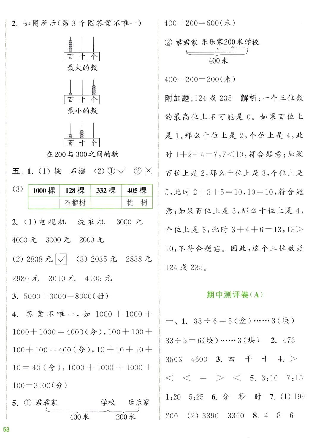 2024年通城學典全程測評卷二年級數(shù)學下冊蘇教版 第6頁