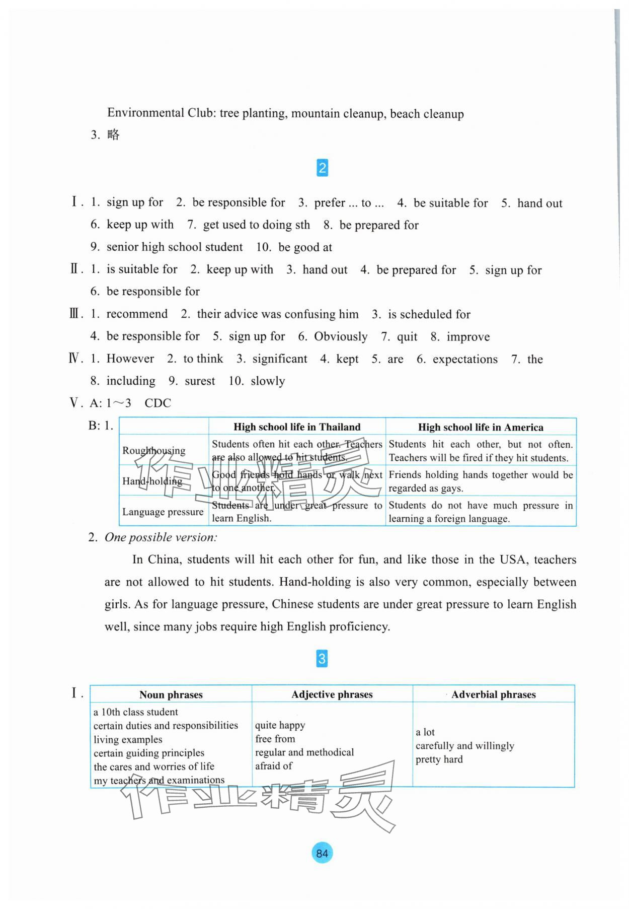 2024年作業(yè)本浙江教育出版社高中英語(yǔ)必修第一冊(cè) 參考答案第4頁(yè)