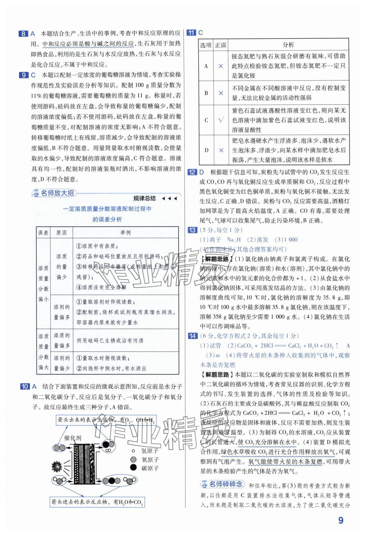 2024年金考卷45套匯編化學(xué)安徽專(zhuān)版 第9頁(yè)