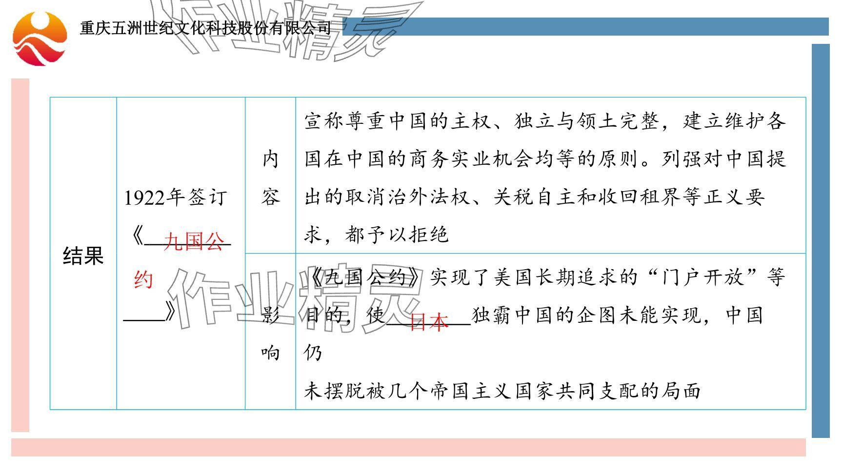 2024年重慶市中考試題分析與復(fù)習(xí)指導(dǎo)歷史 參考答案第17頁